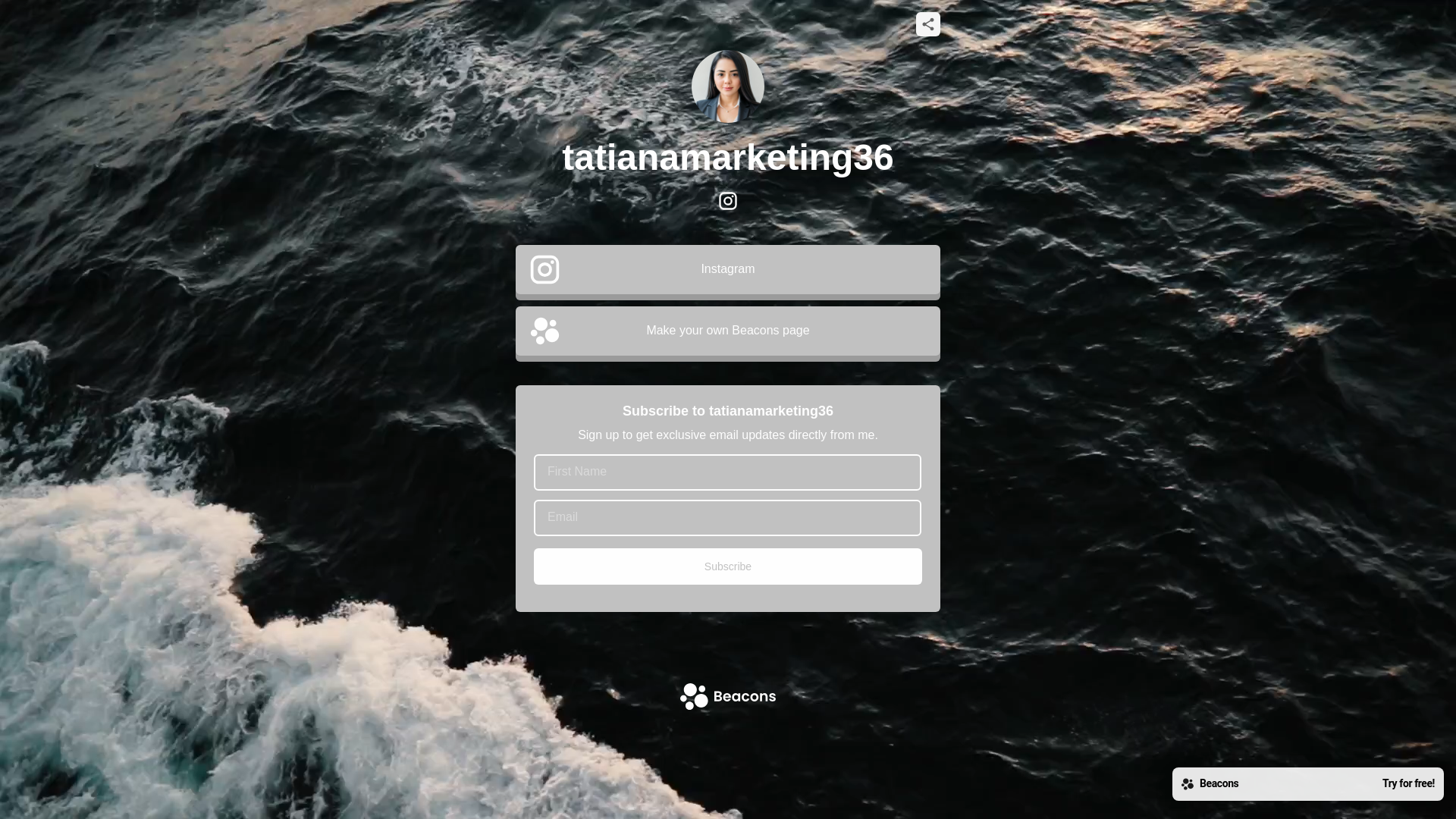 website screenshot of https://tatianamarketing36.com/