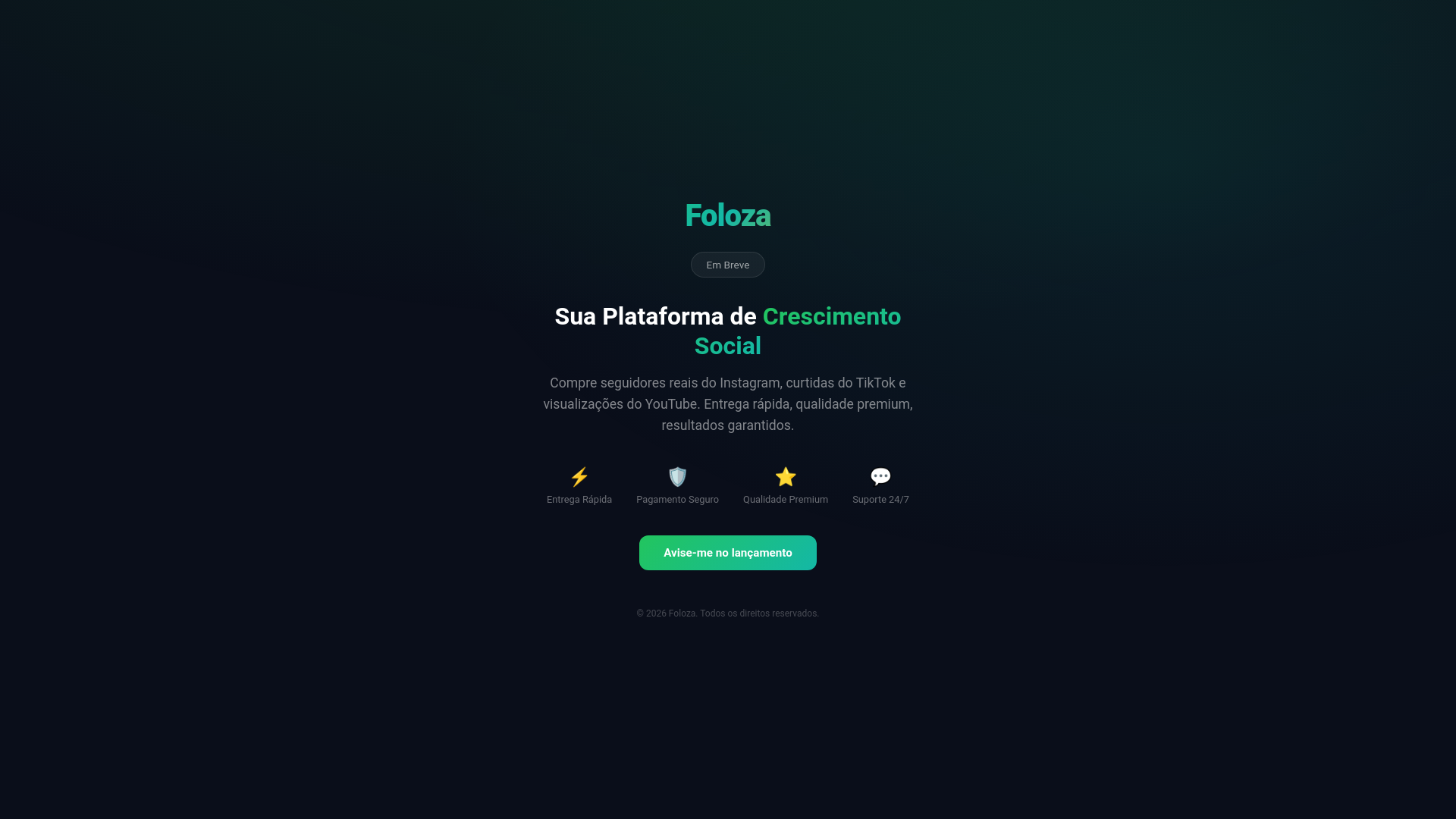 website screenshot of https://foloza-coming-soon.pages.dev/