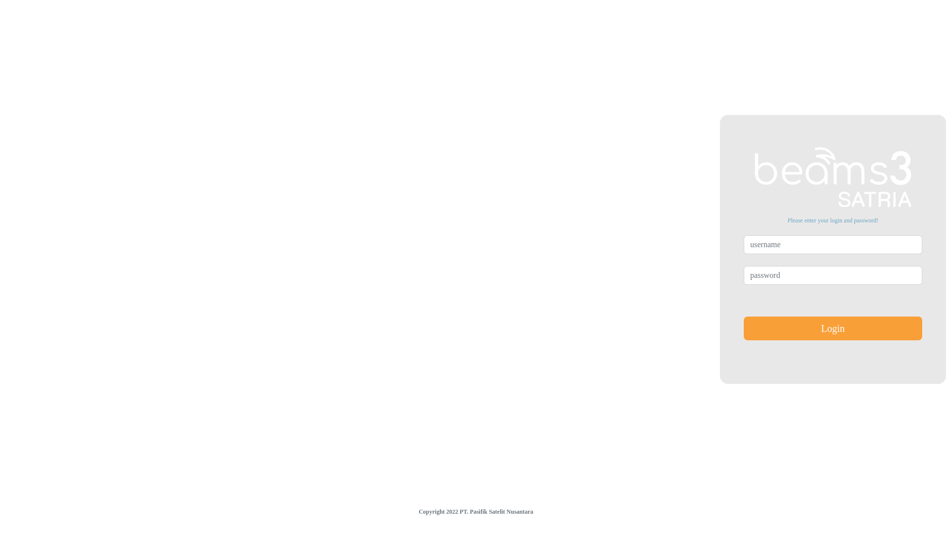 website screenshot of https://satria-beams-tech.psn.co.id/