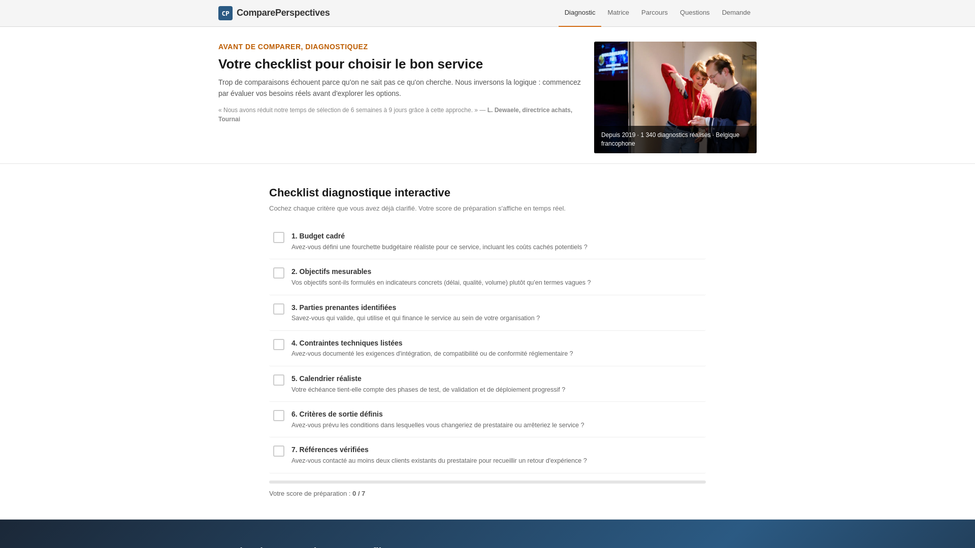 website screenshot of https://compareperspectives.click/