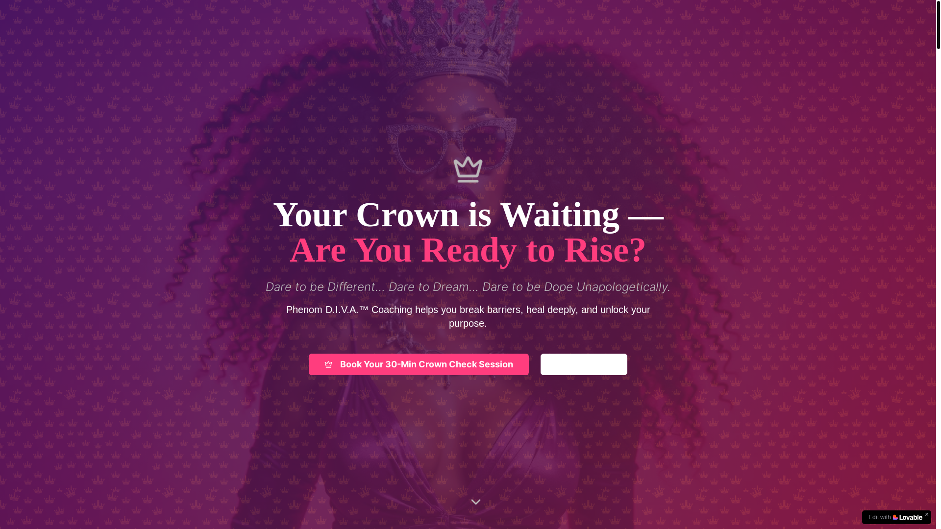 website screenshot of https://queenphenomdiva1122.online/
