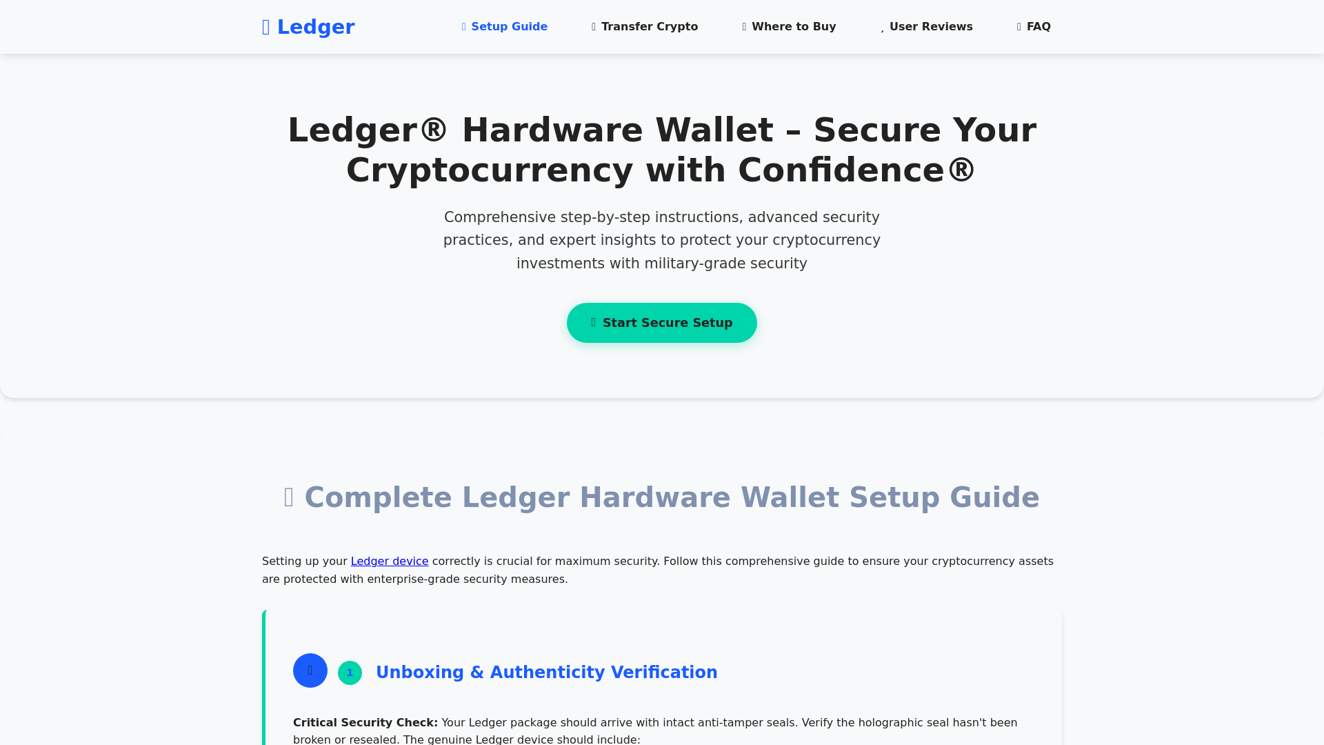 website screenshot of https://es-ldger.co