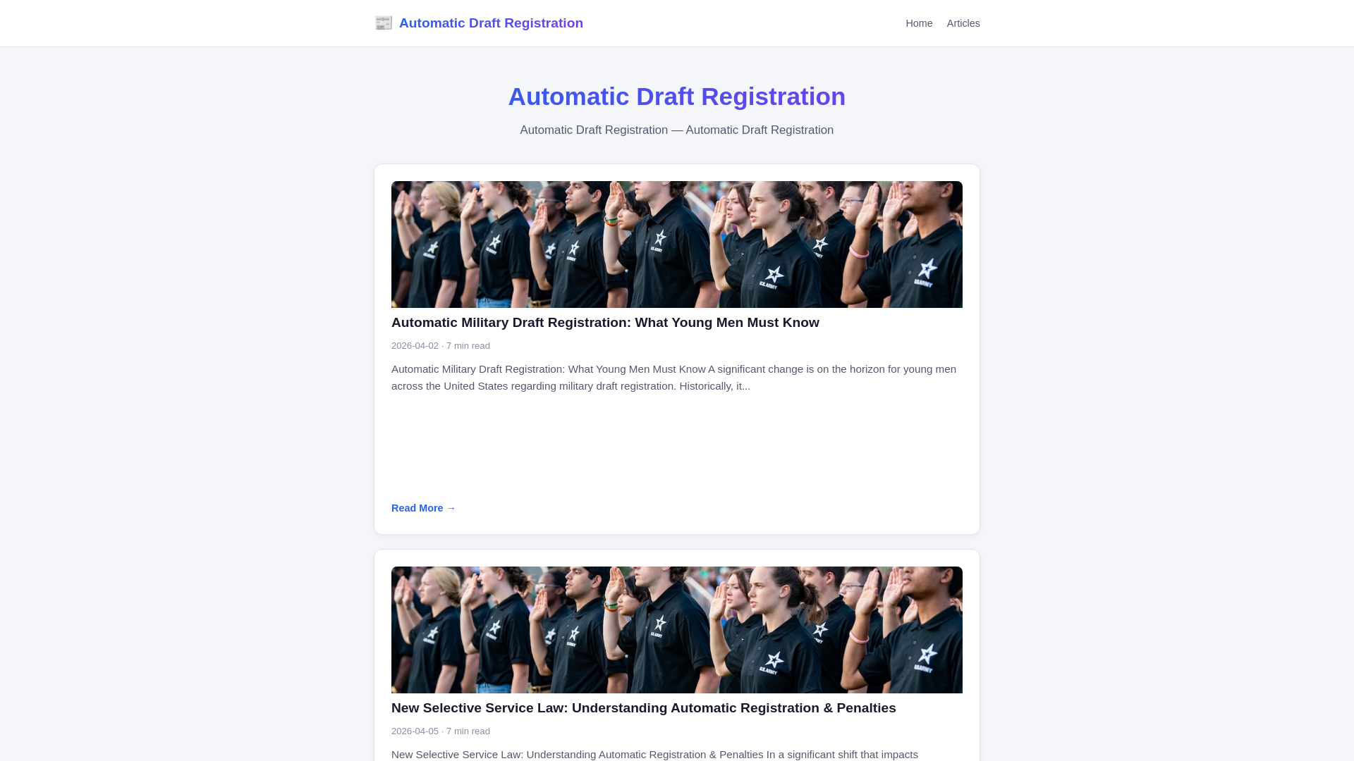 website screenshot of https://automatic-draft-registration.pages.dev/