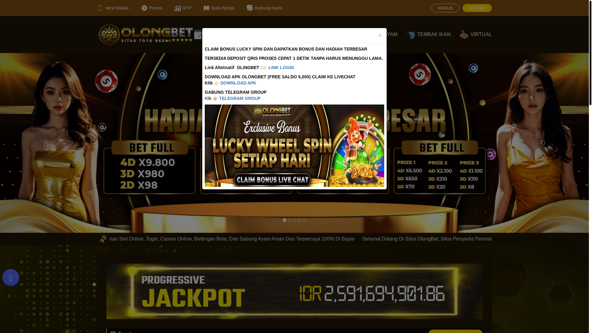 website screenshot of https://olongbet-alternatif.online/