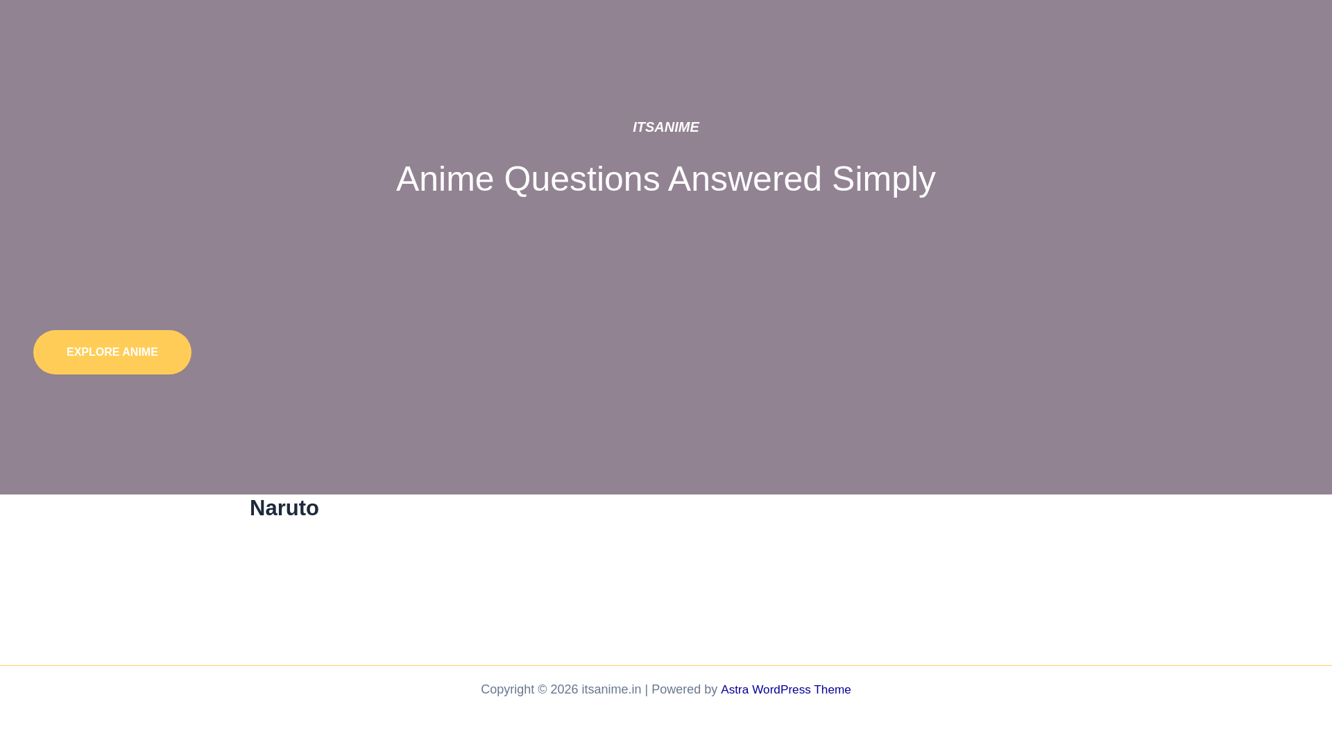 website screenshot of https://itsanime.in