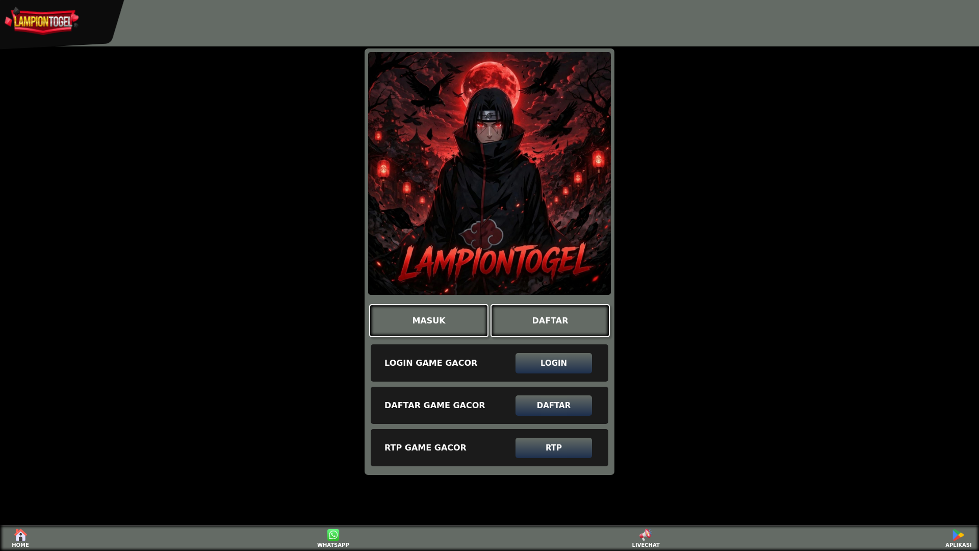 website screenshot of https://lampiongel.pages.dev/