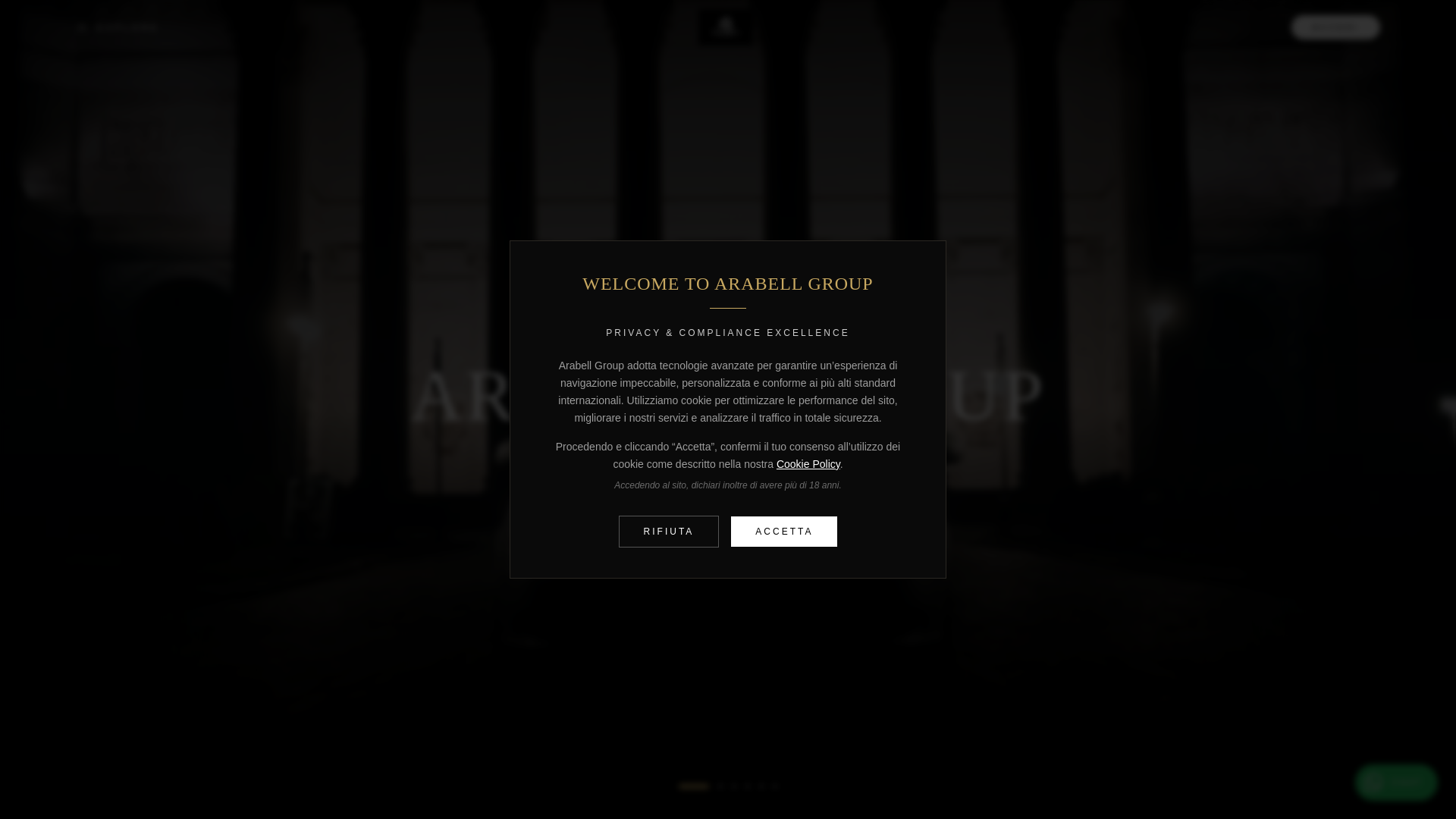 website screenshot of https://arabellgroup.com/