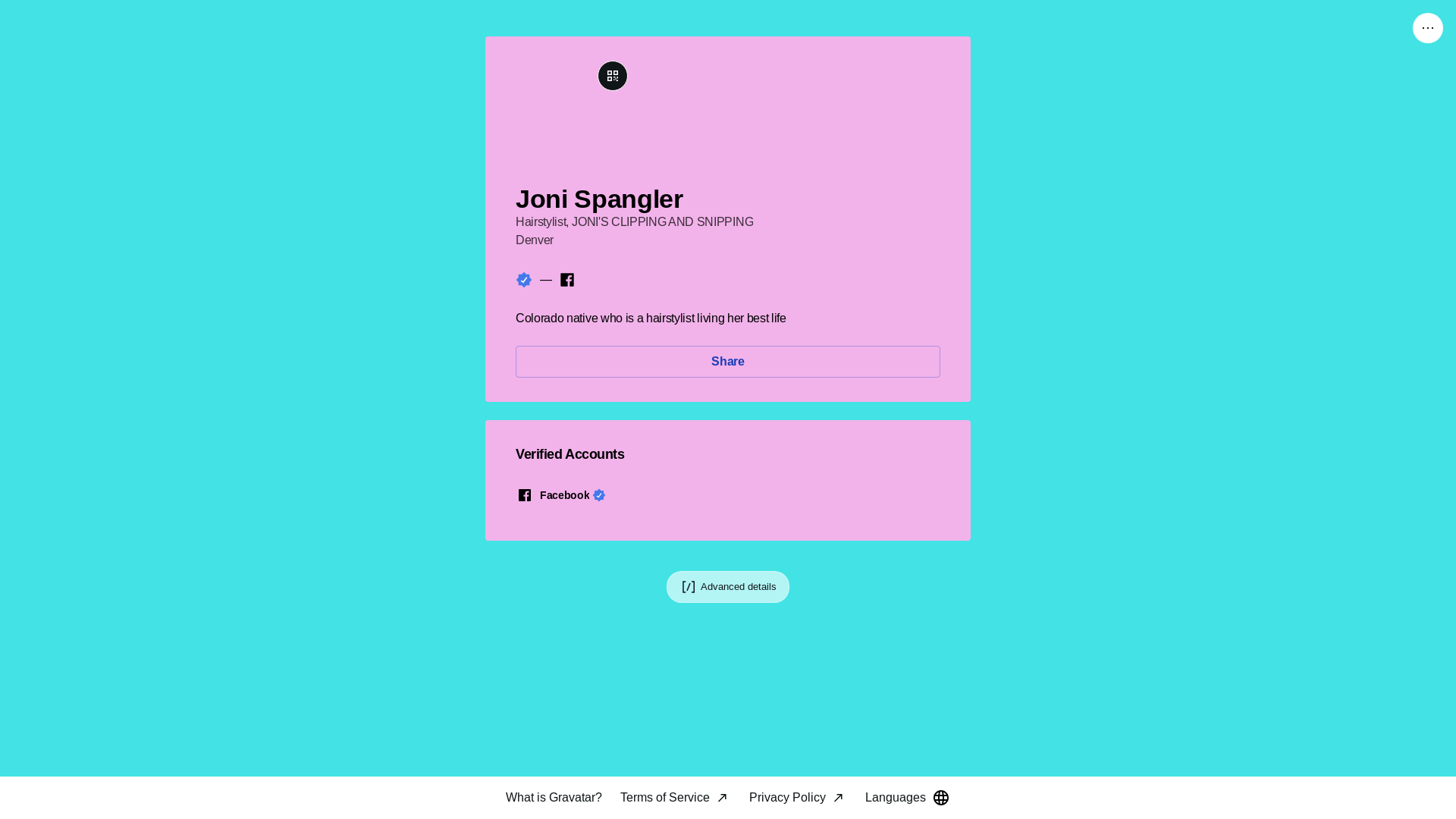 website screenshot of https://jonispangler.link/