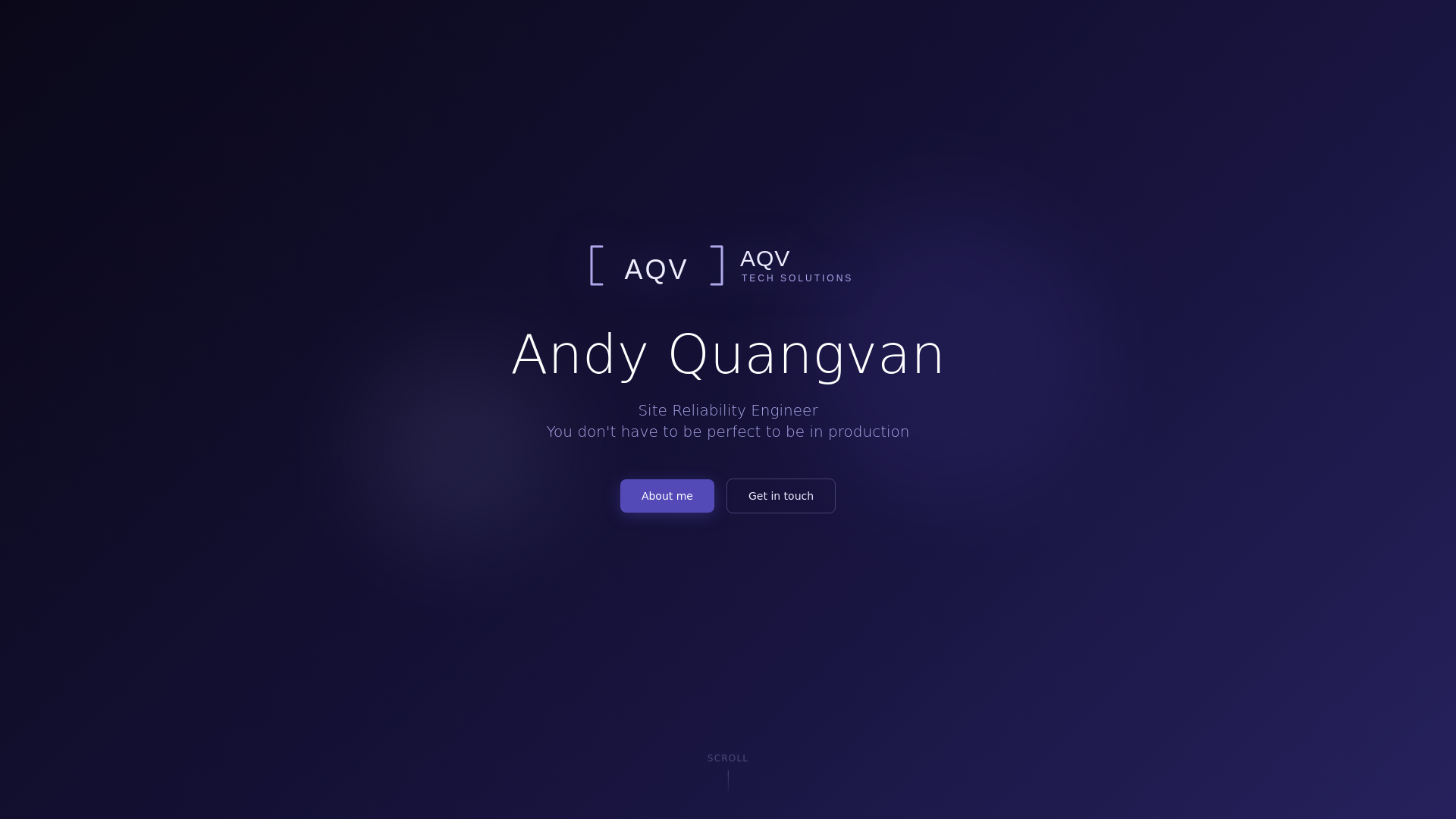 website screenshot of https://aqvlab.io/