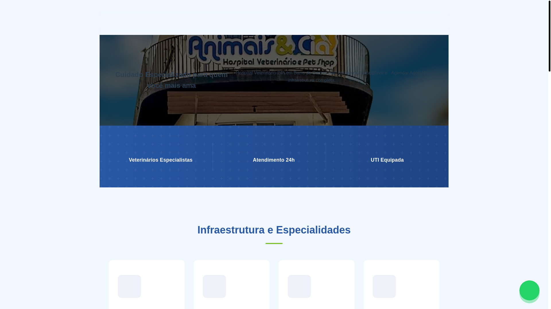 website screenshot of https://animais-ecia-lp-unified.pages.dev/