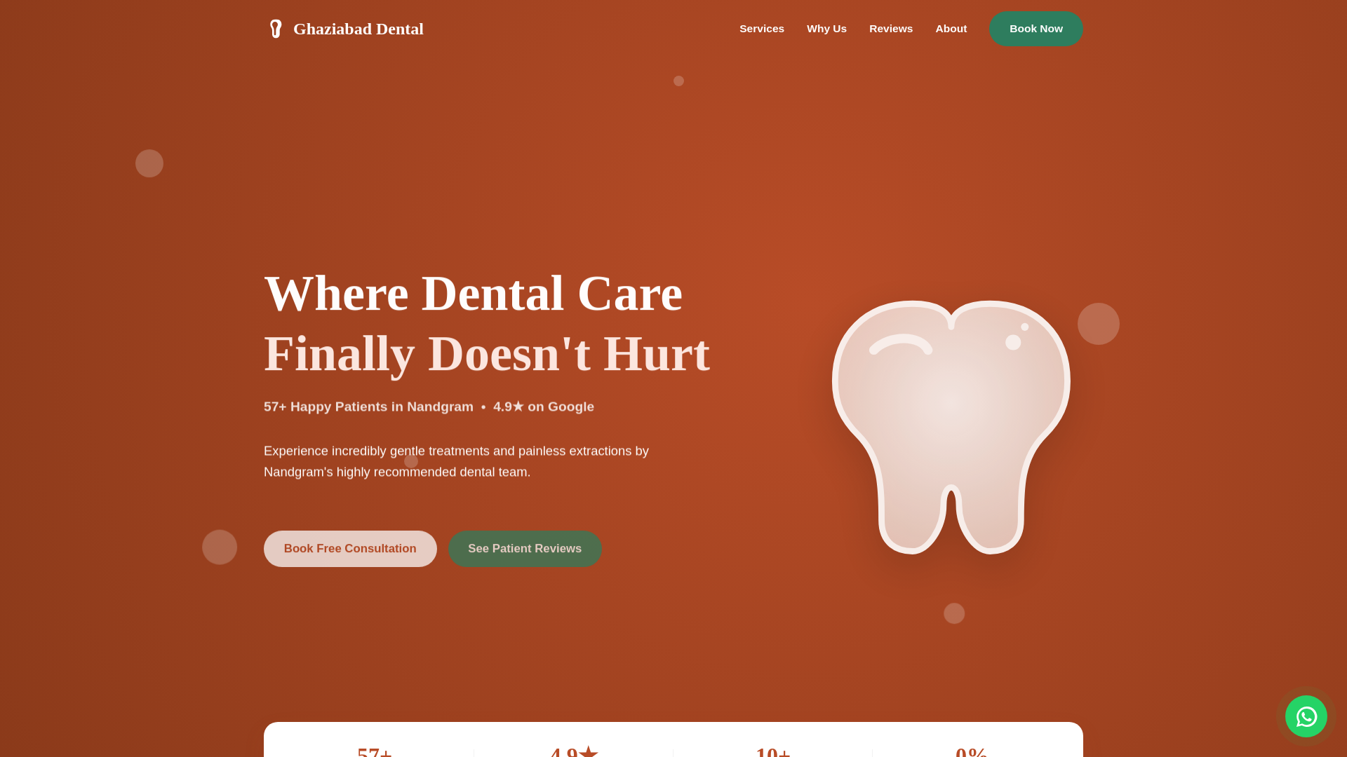 website screenshot of https://clinic-ghaziabad-dental-care-mm0ijs8b.pages.dev/