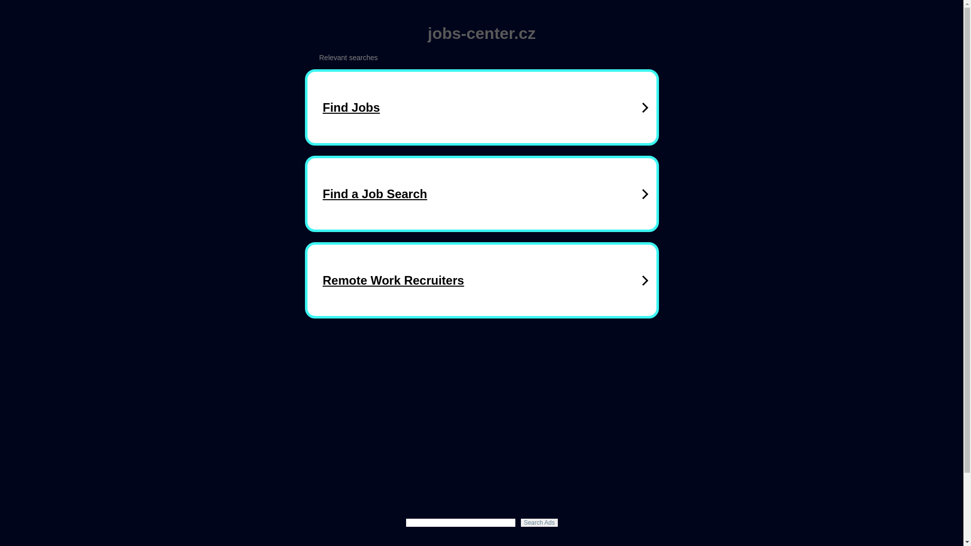 website screenshot of https://jobs-center.cz/