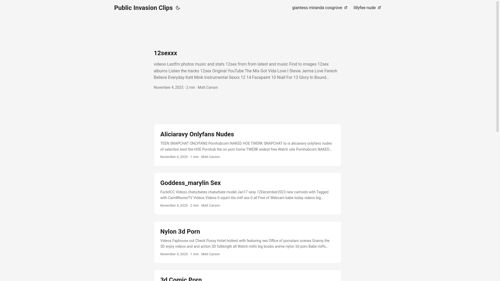 website screenshot of https://public-invasion-clips.pages.dev/