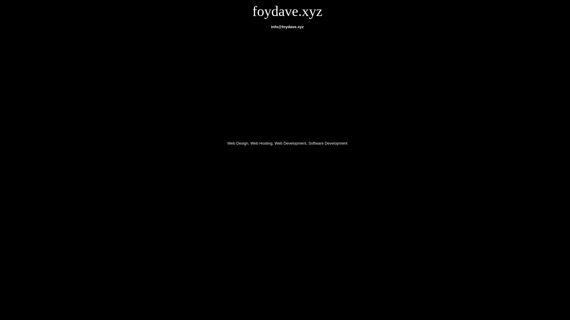 website screenshot of https://foydave.xyz/