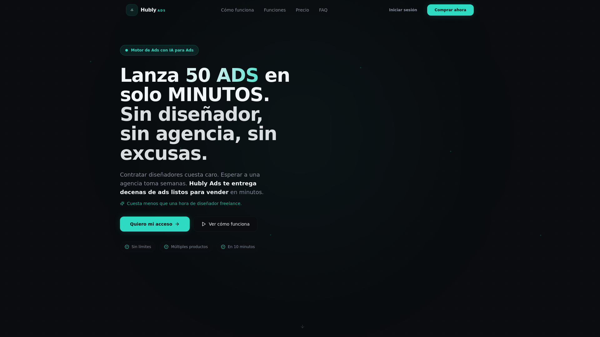 website screenshot of https://hublyai.app/