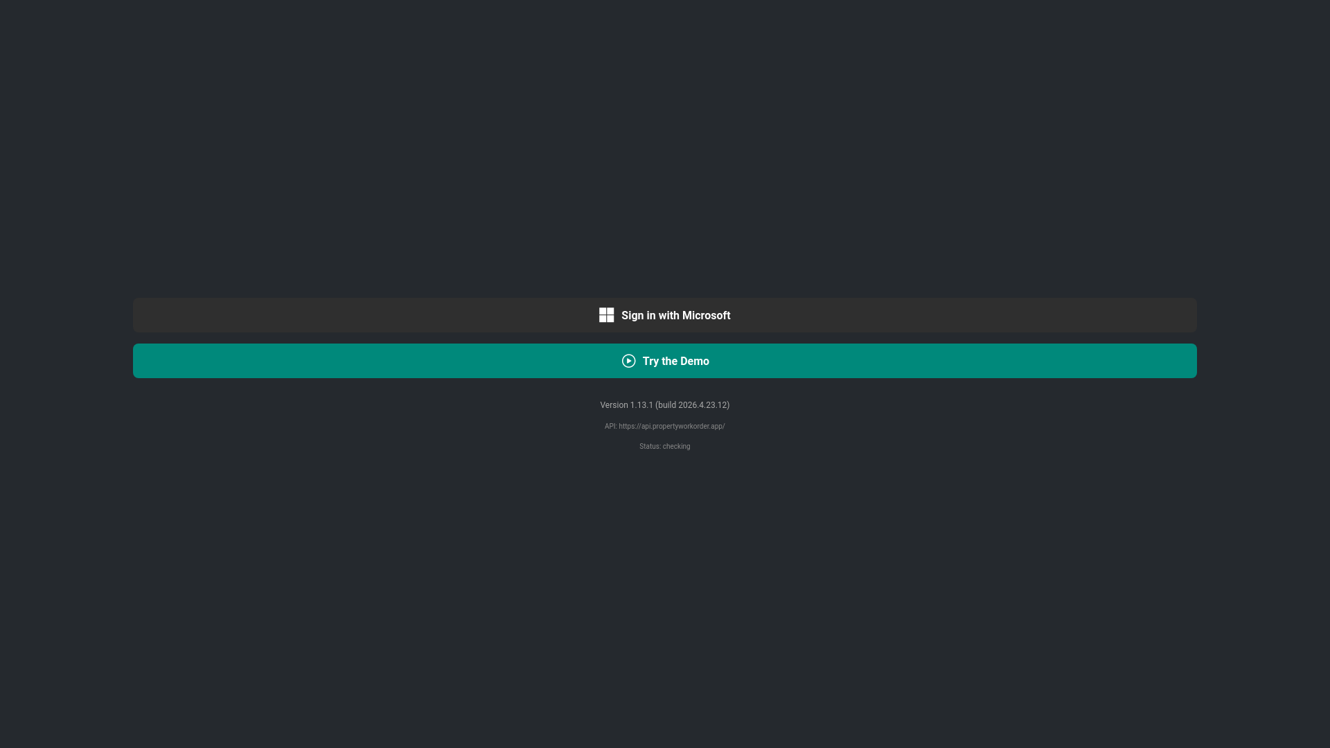 website screenshot of https://property-workorder-web.pages.dev/