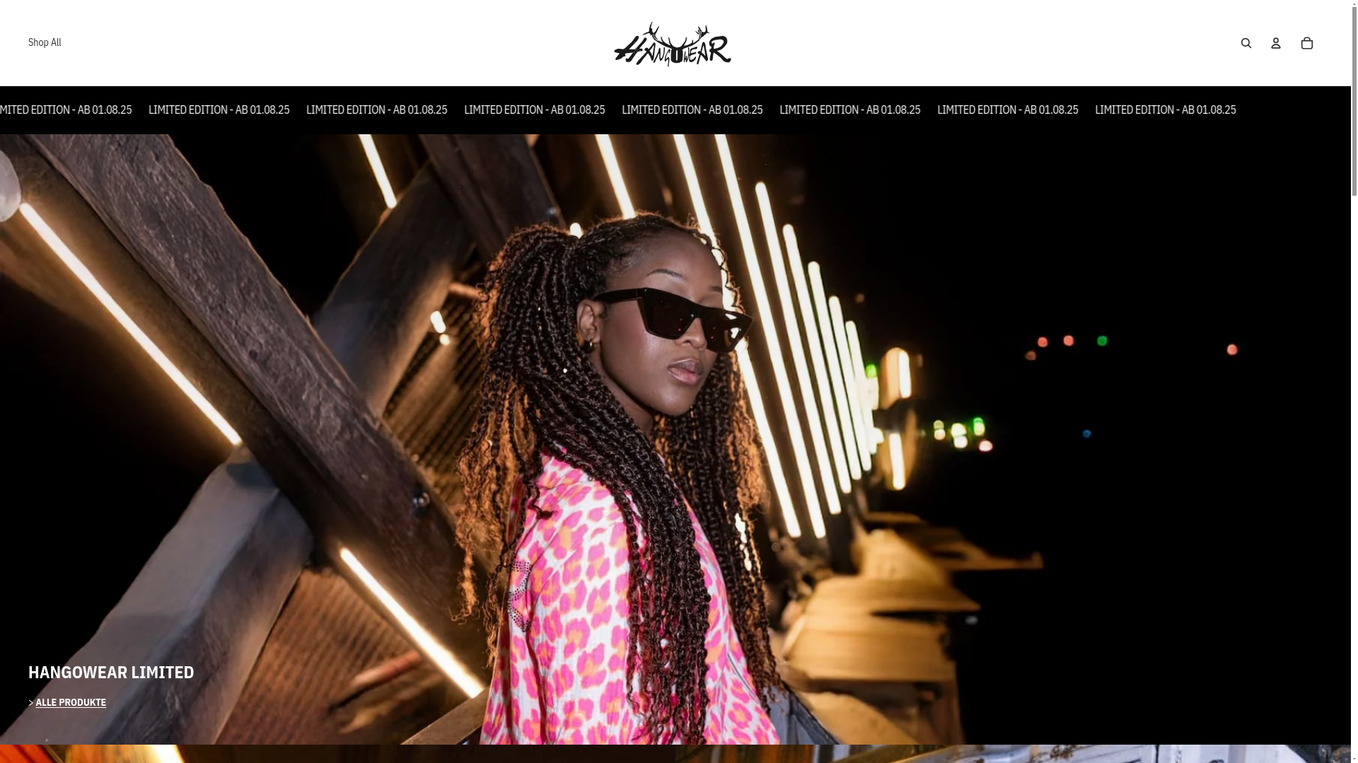 website screenshot of https://hangowear.shop/
