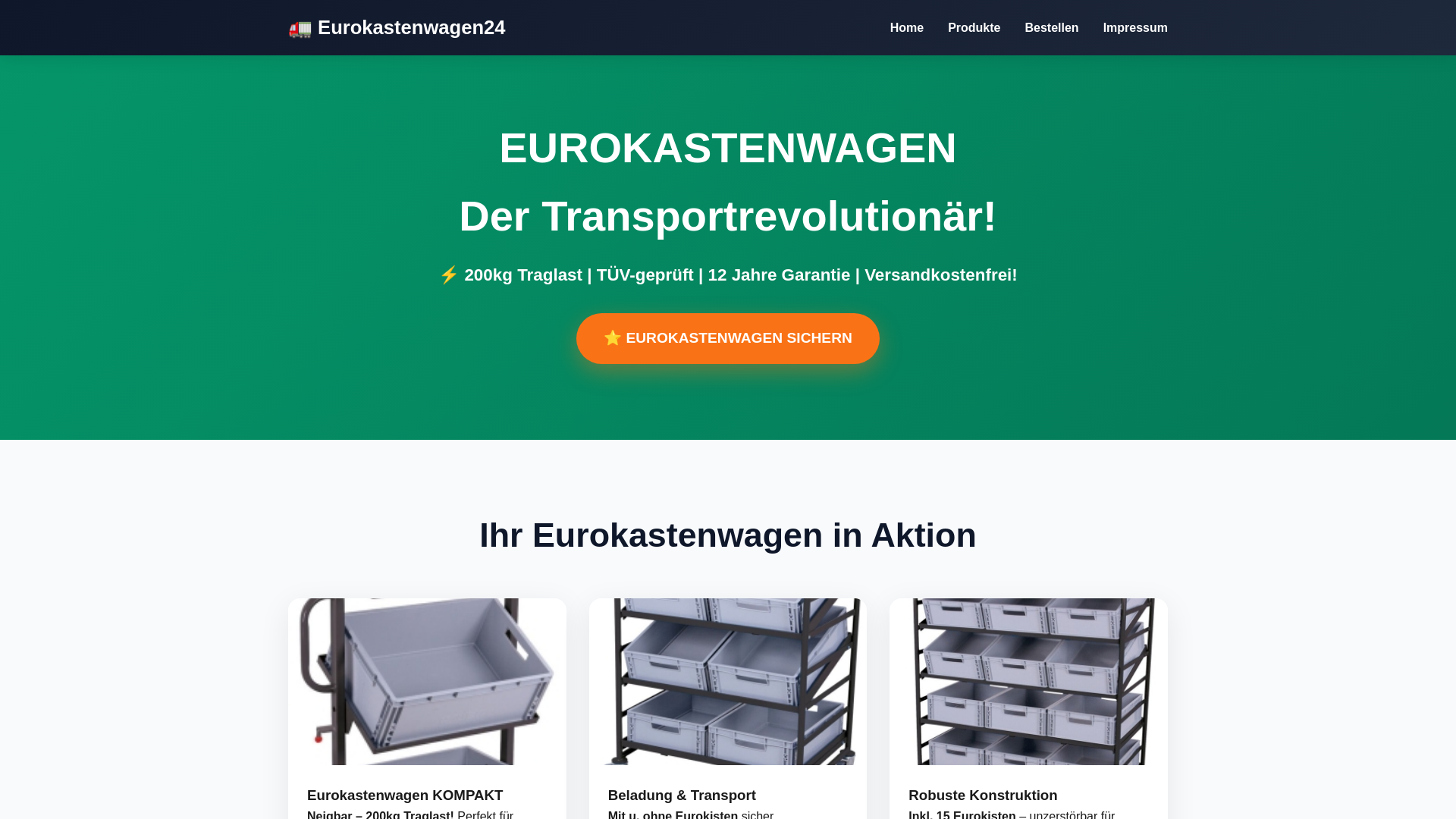 website screenshot of https://eurokastenwagen24.de/