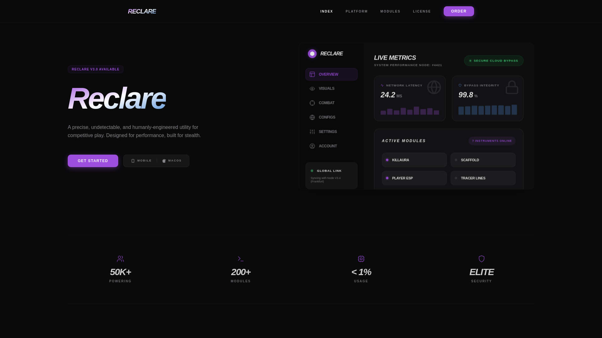 website screenshot of https://reclare-cc.pages.dev/