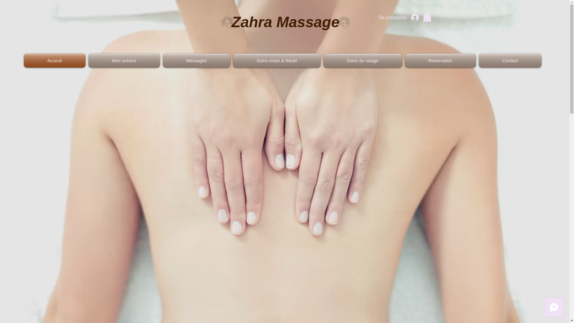 website screenshot of https://zahra-massage-haute-savoie.com/