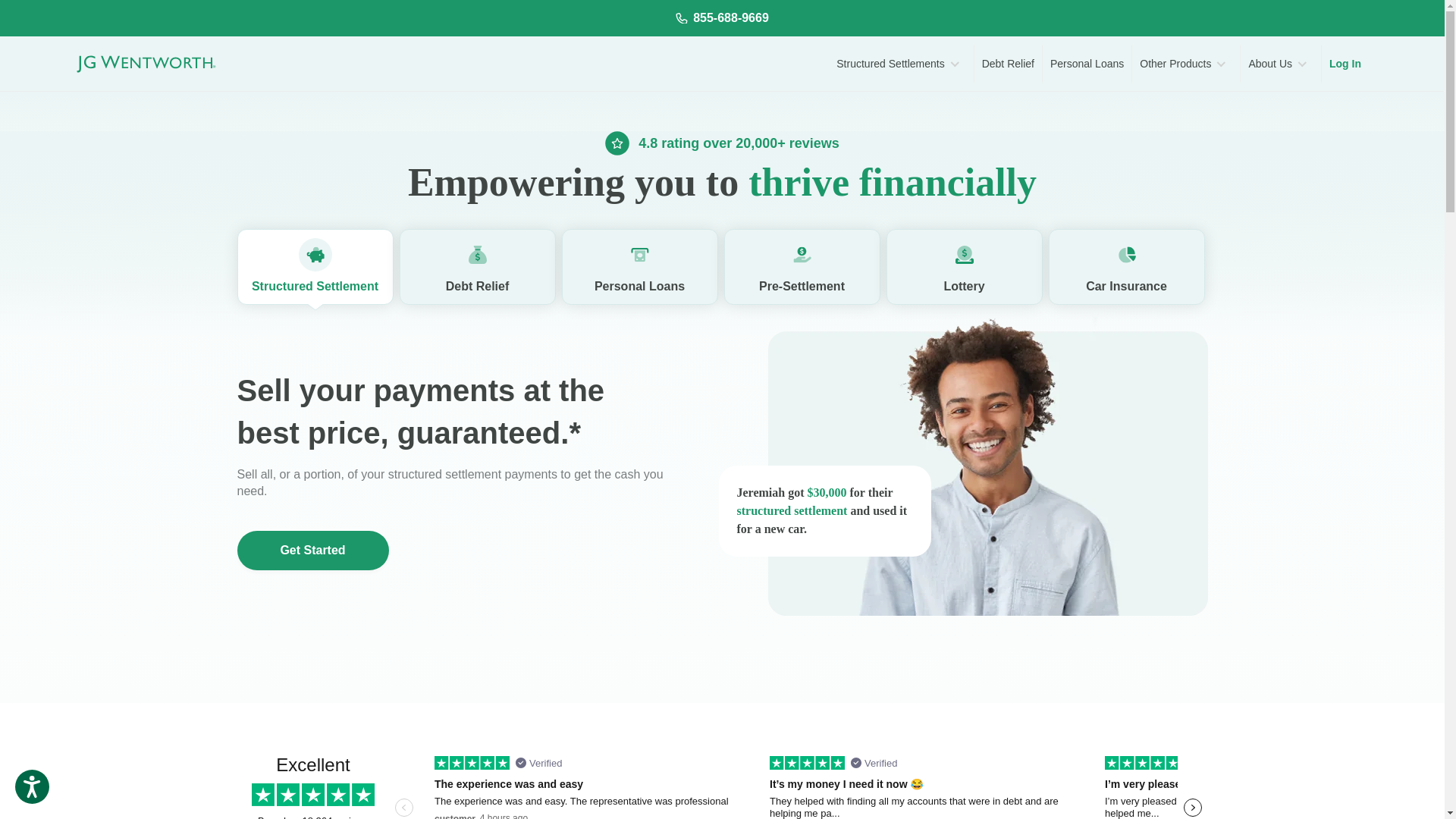 website screenshot of https://teamjgwentworth.com/