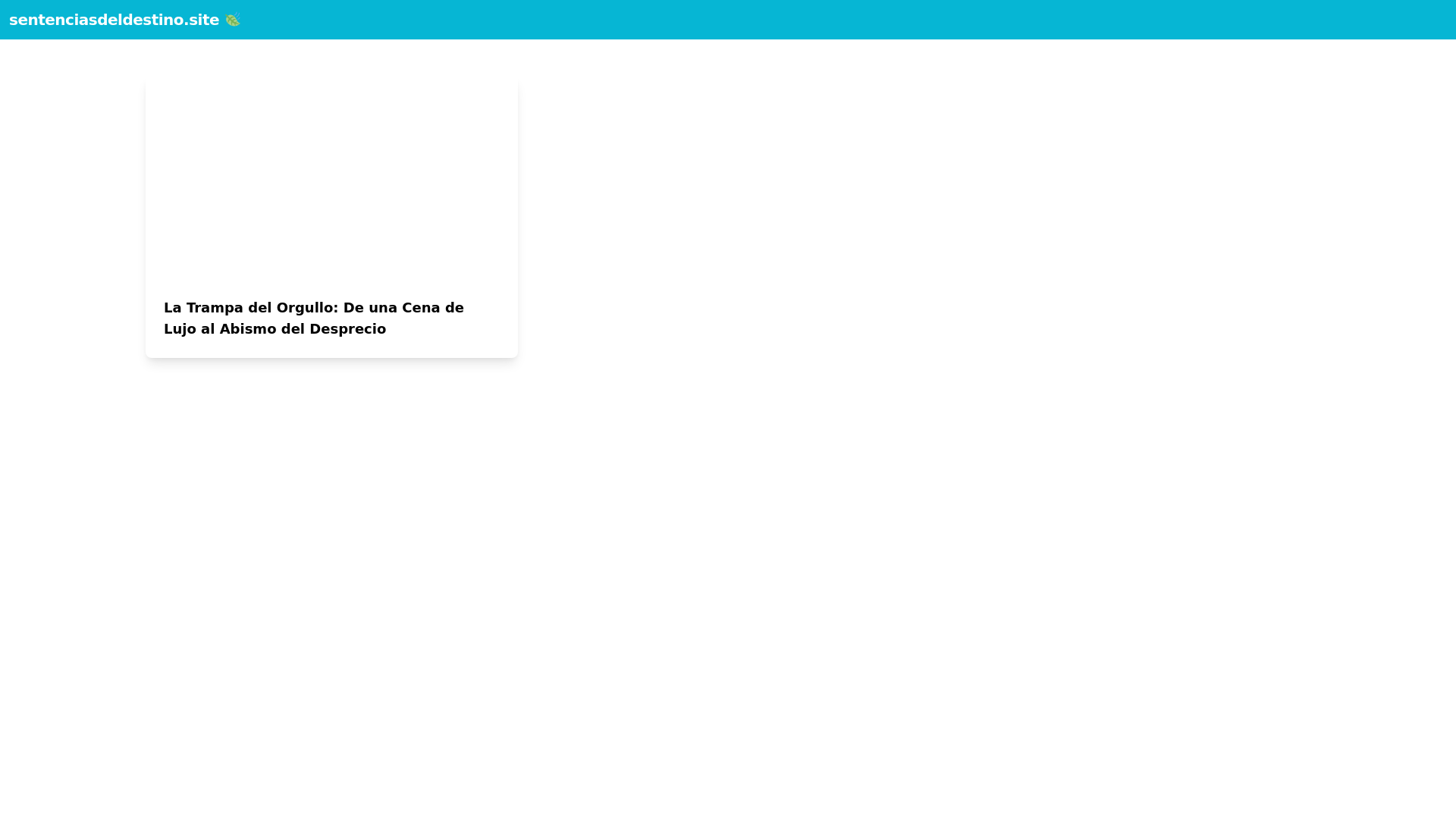 website screenshot of https://sentenciasdeldestino.site/
