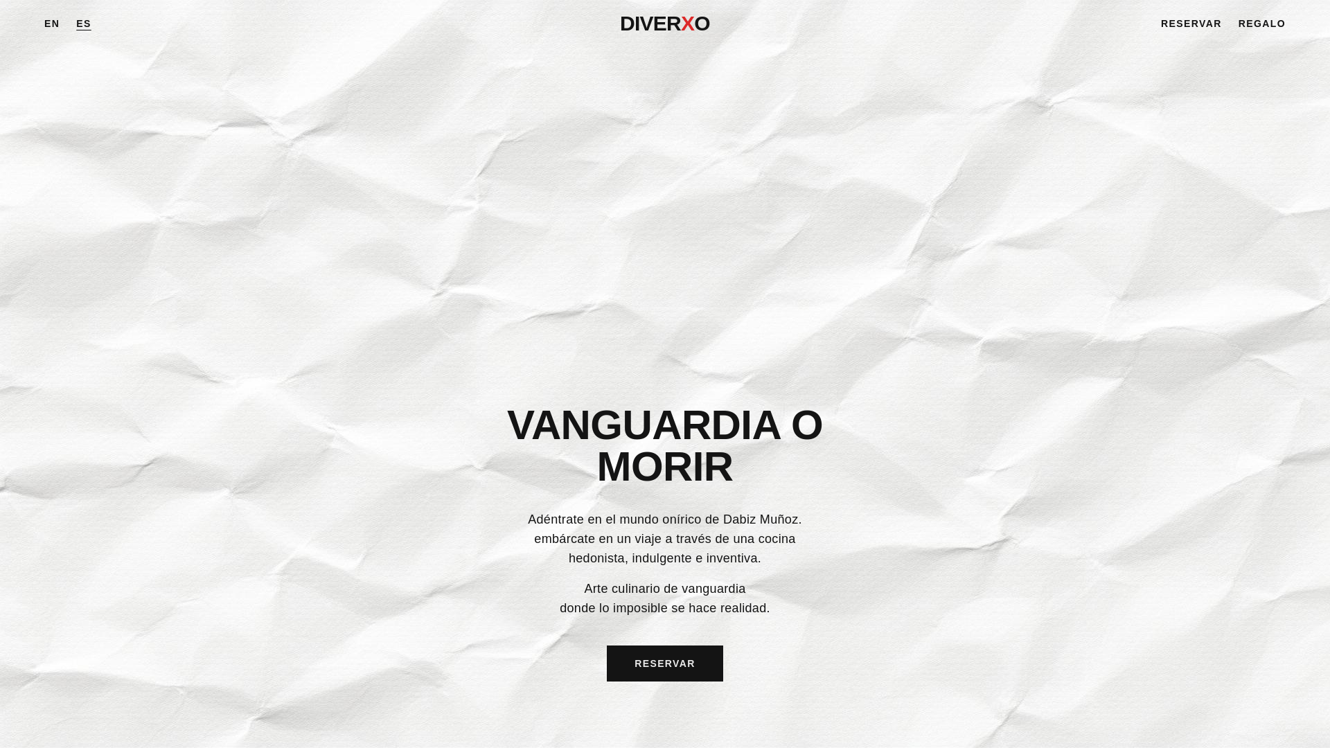 website screenshot of https://diverxo-restaurant-com.pages.dev/