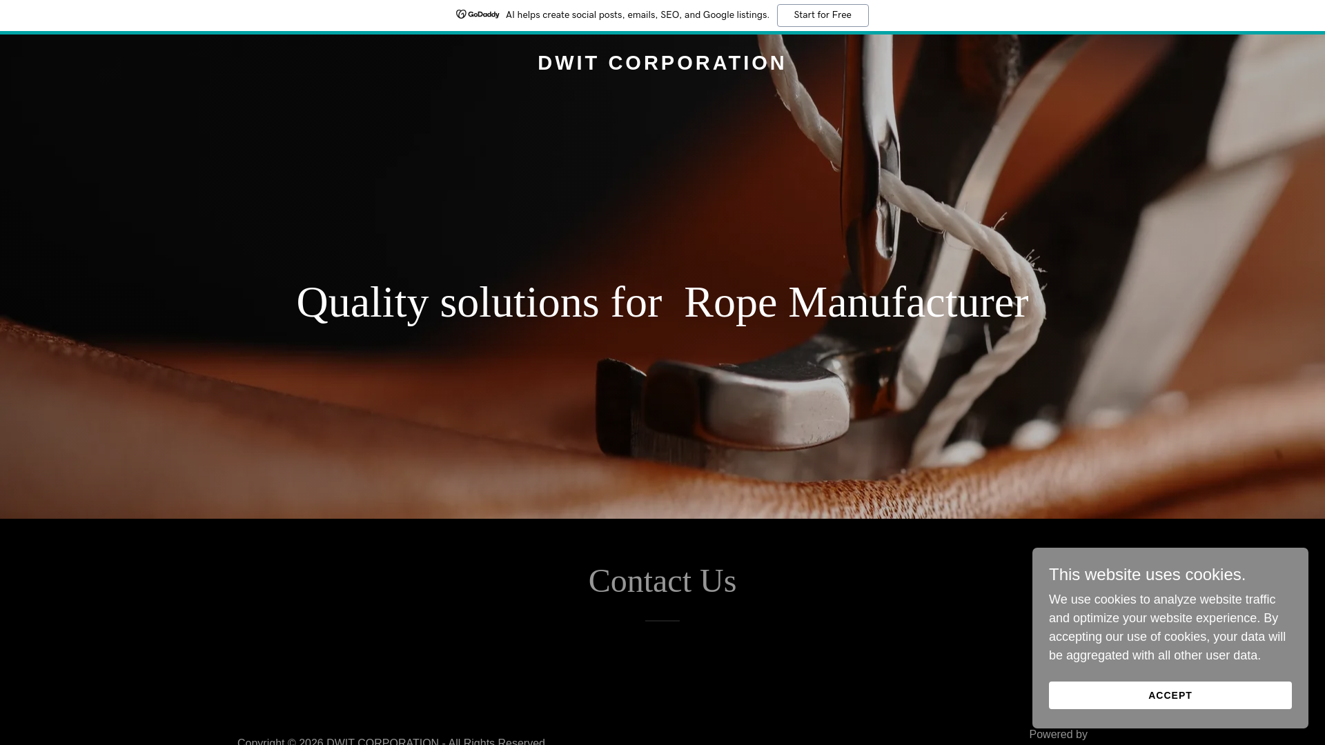 website screenshot of https://dwitcorp.com/
