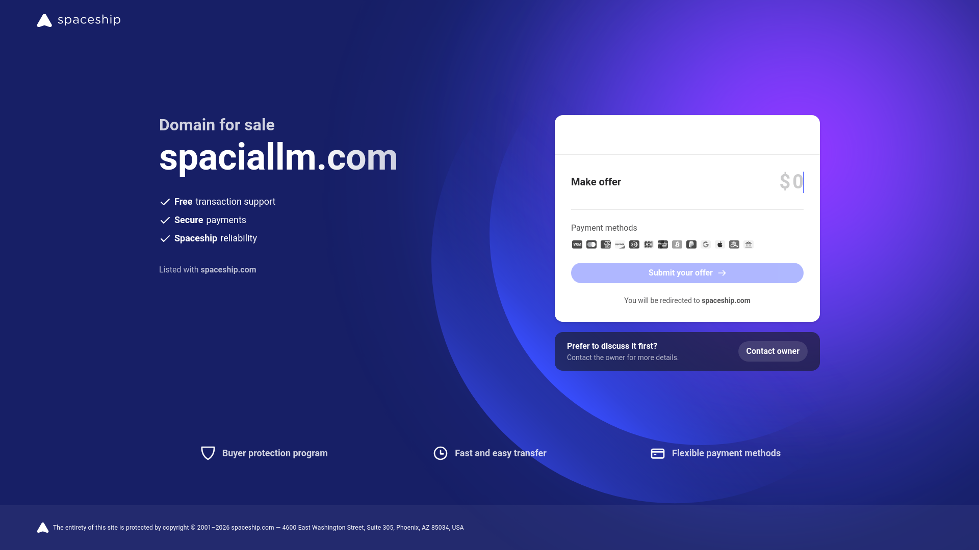 website screenshot of https://spaciallm.com/