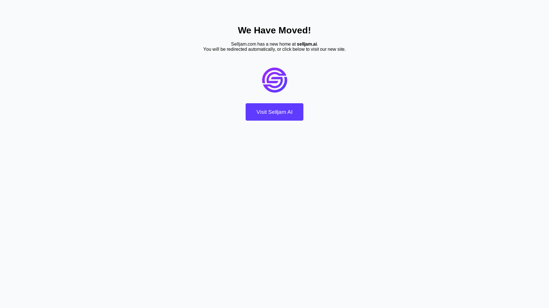 website screenshot of https://selljam-moved-page.pages.dev/