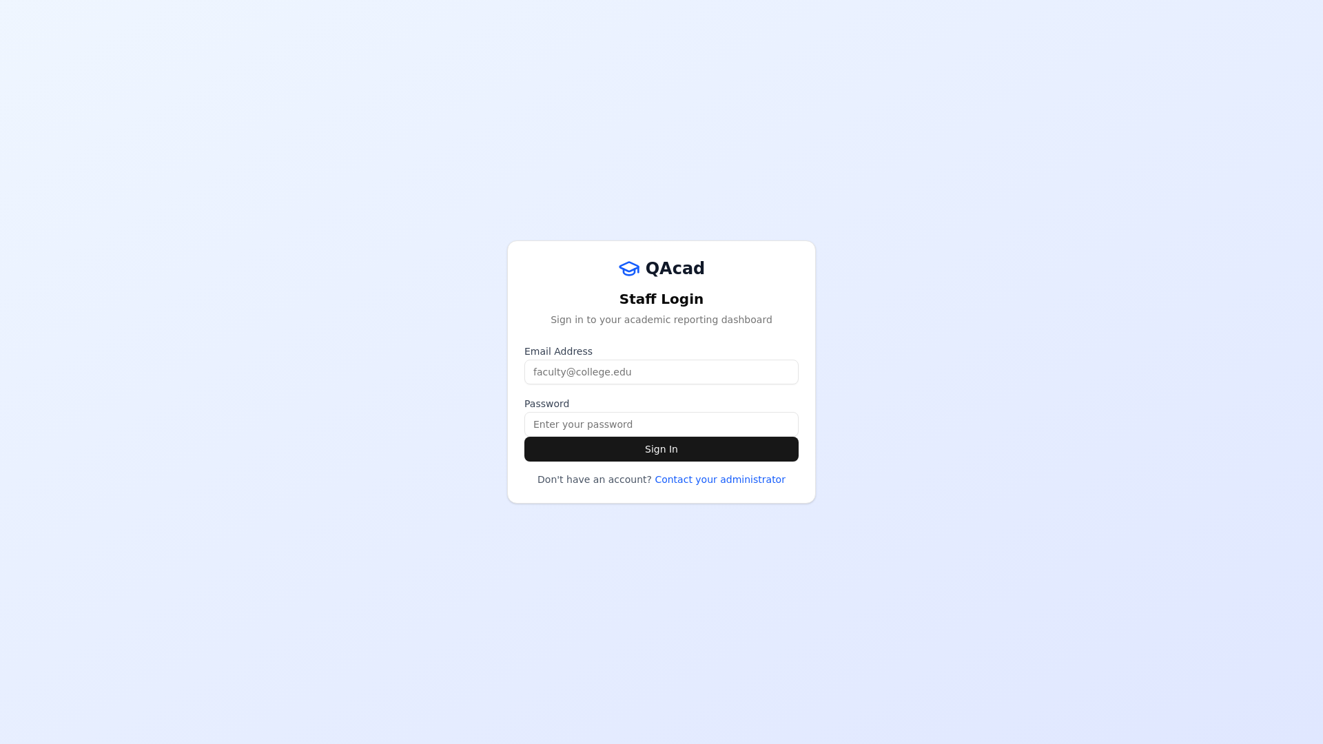 website screenshot of https://qacad.online/