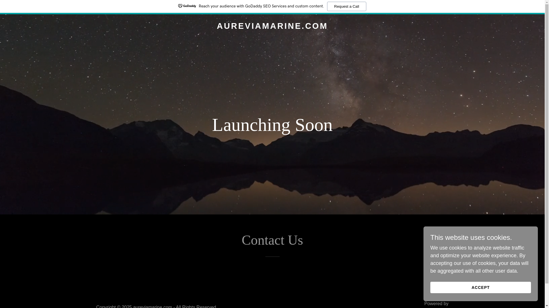 website screenshot of https://aureviamarine.com/