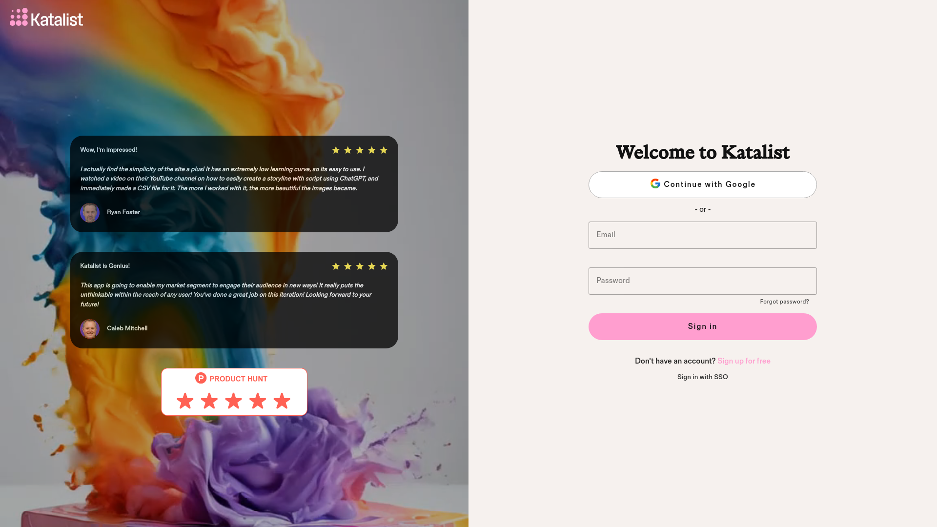 website screenshot of https://katalist-review-env-poc-reference-editing.pages.dev/