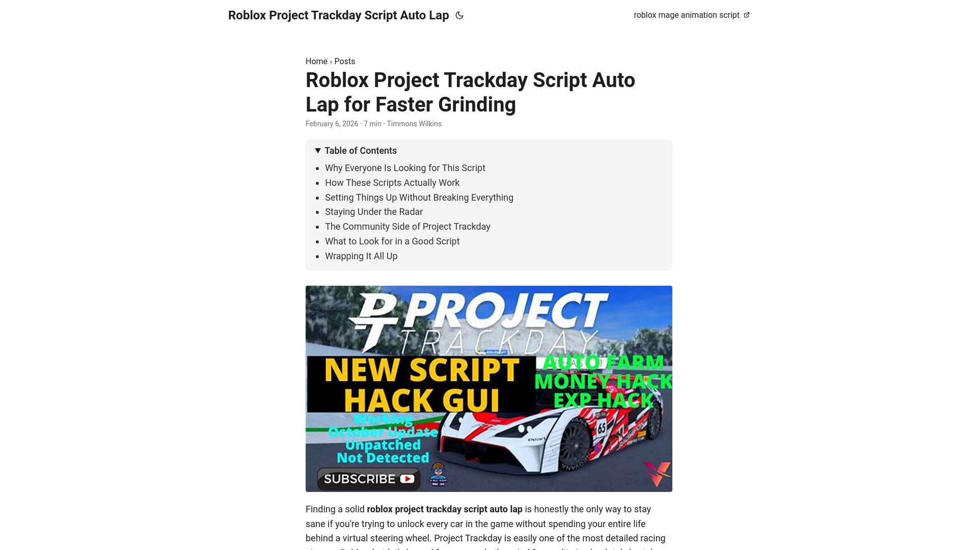 website screenshot of https://roblox-project-trackday-script-auto-lap.pages.dev/