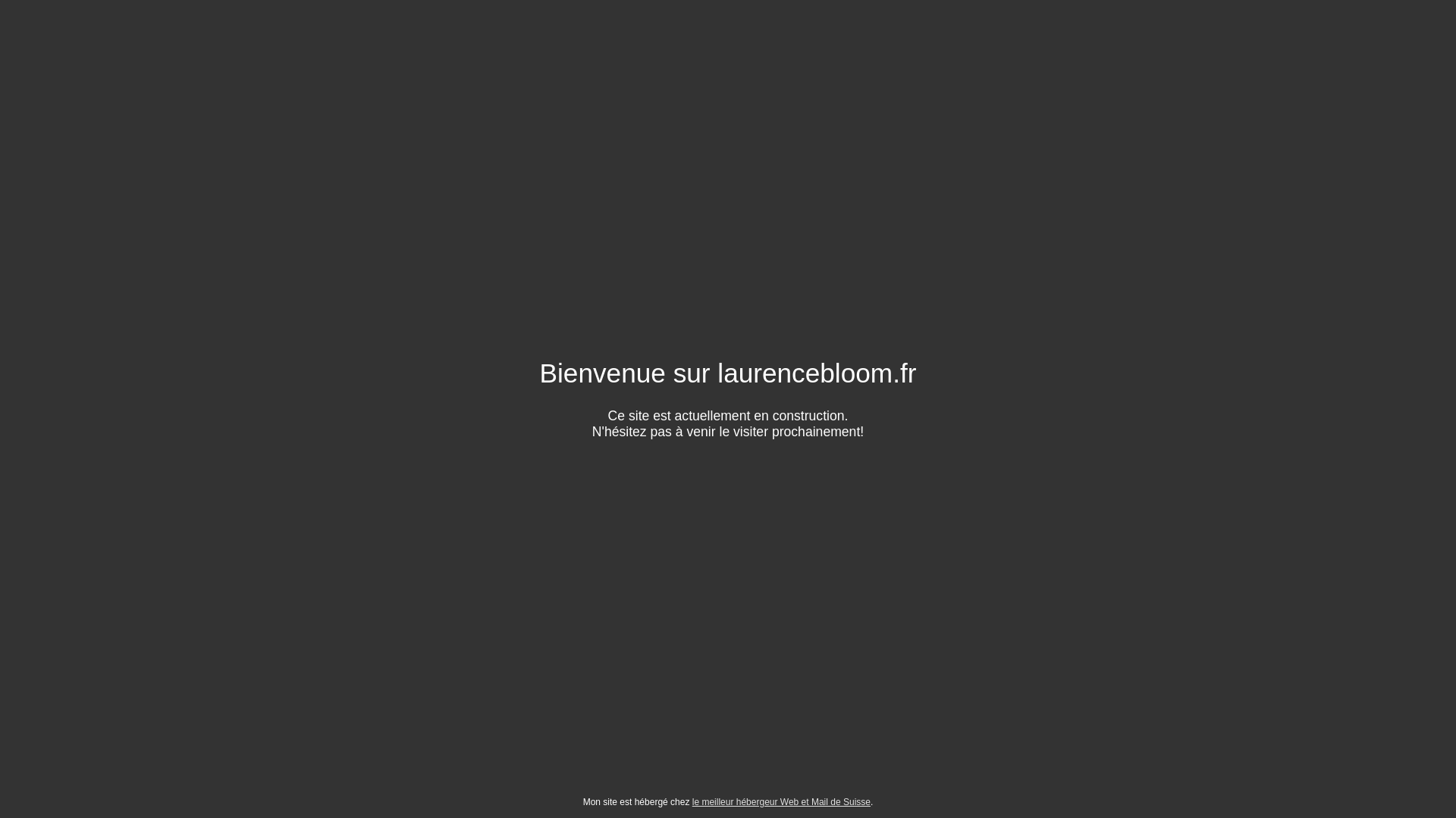 website screenshot of https://laurencebloom.fr/