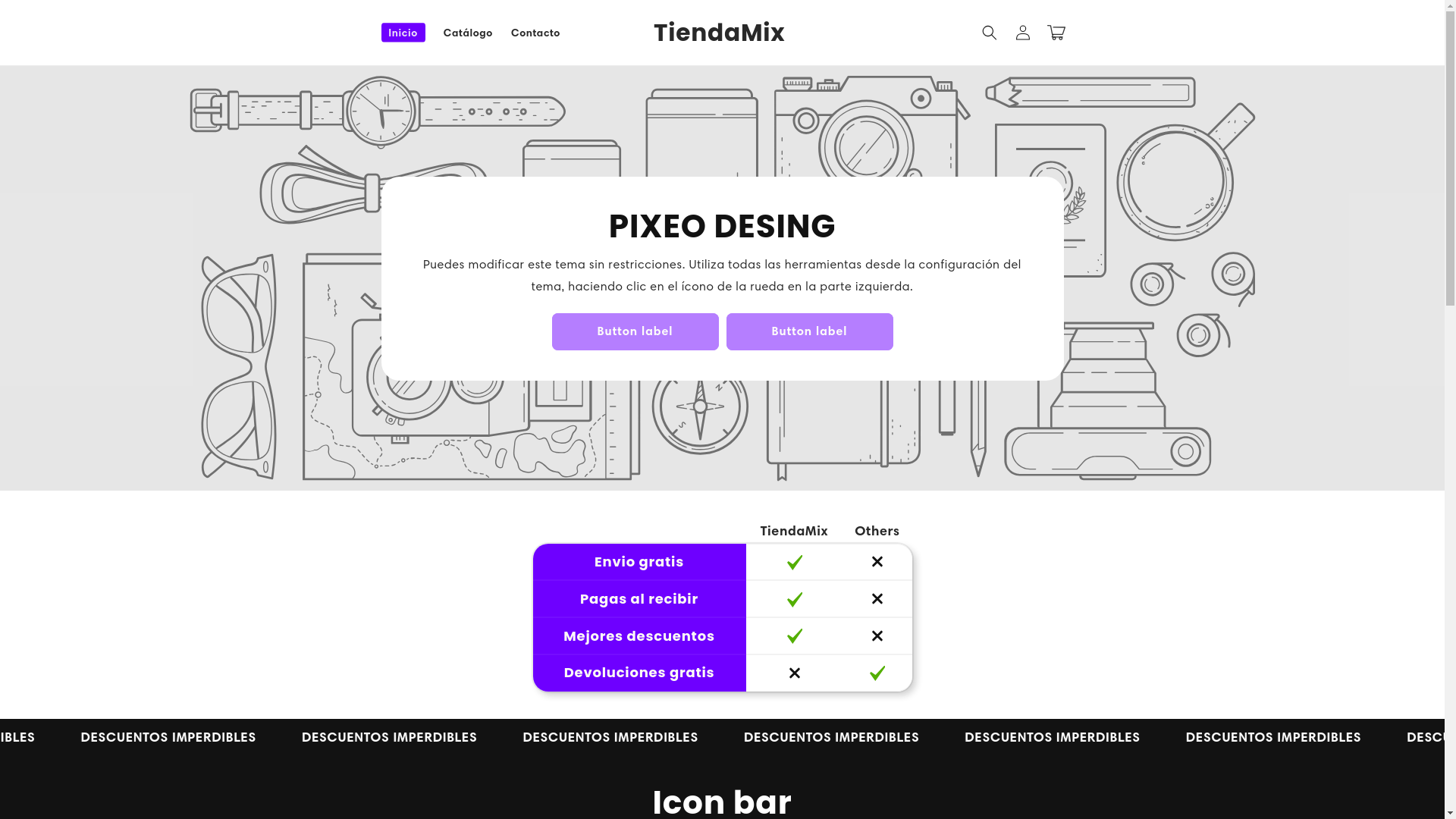 website screenshot of https://tiendaamixcolombia.store/
