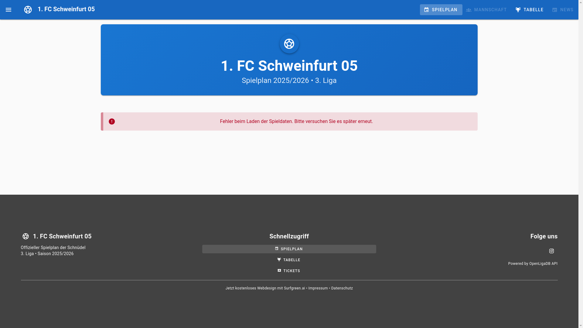website screenshot of https://schnuedel-spielplan.pages.dev/