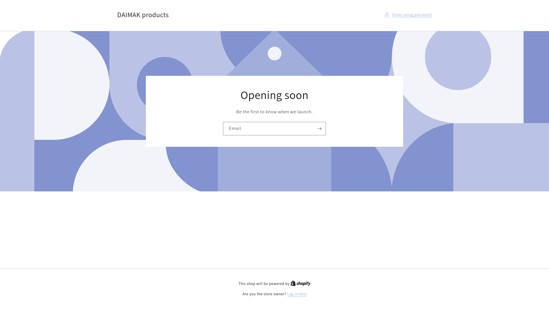 website screenshot of https://daimakproducts.store/