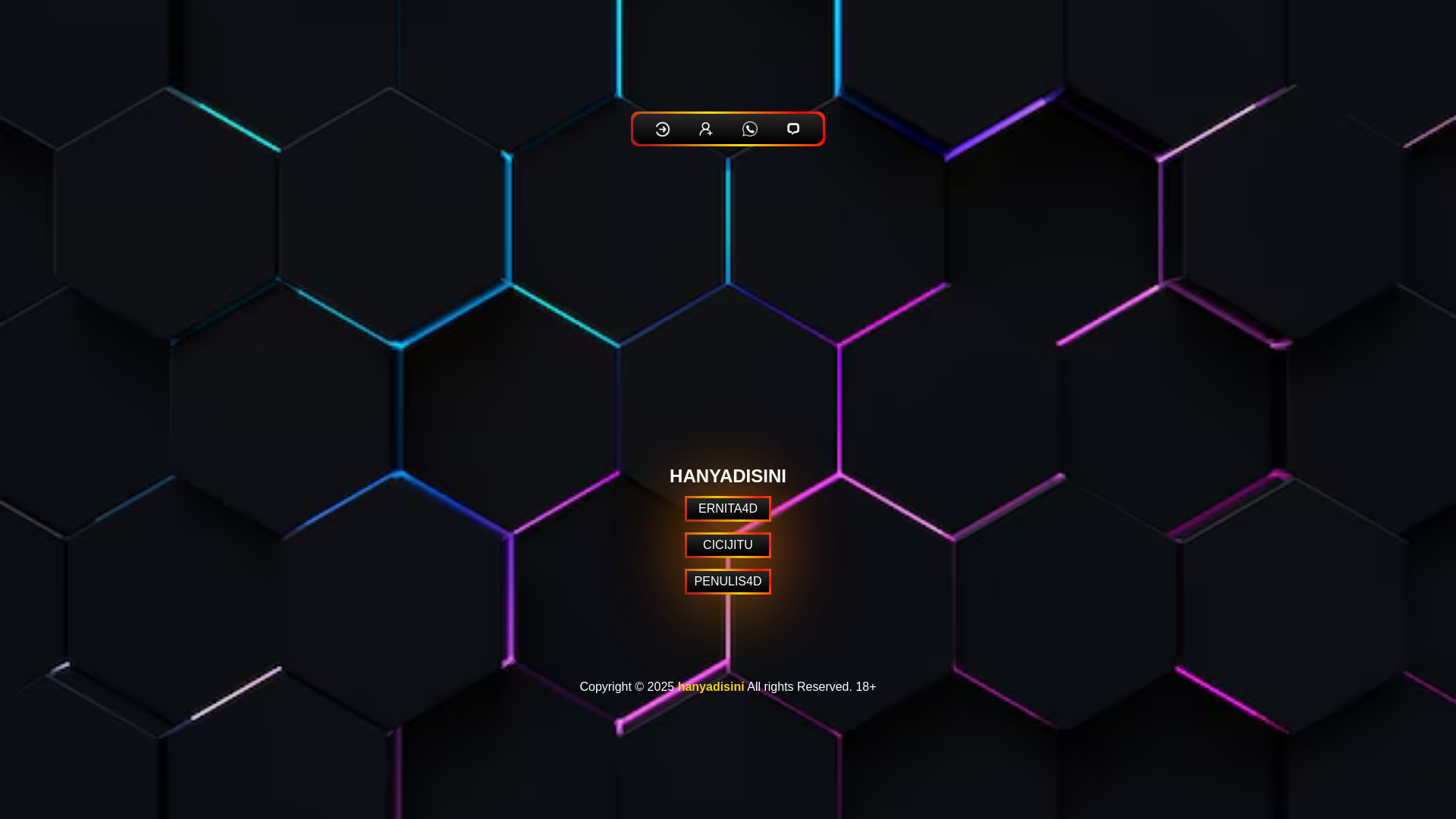 website screenshot of https://hanya-disini.online/
