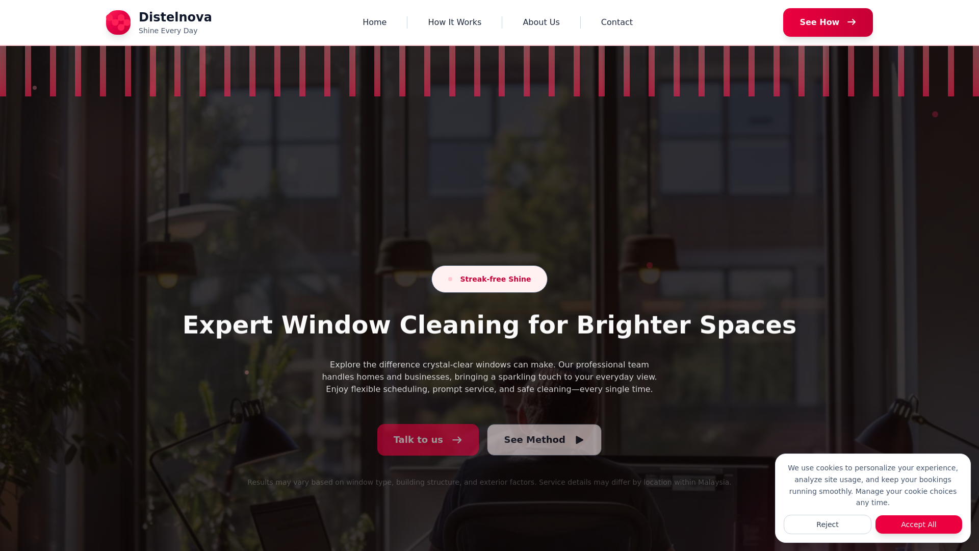 website screenshot of https://distelnova.sbs/