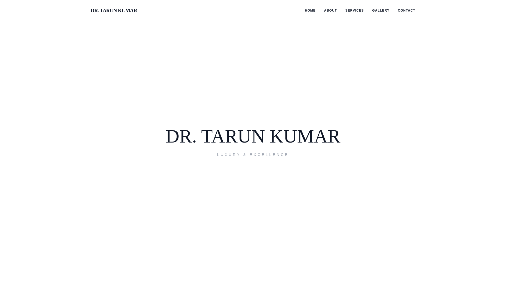 website screenshot of https://drtarunkumar.shop/
