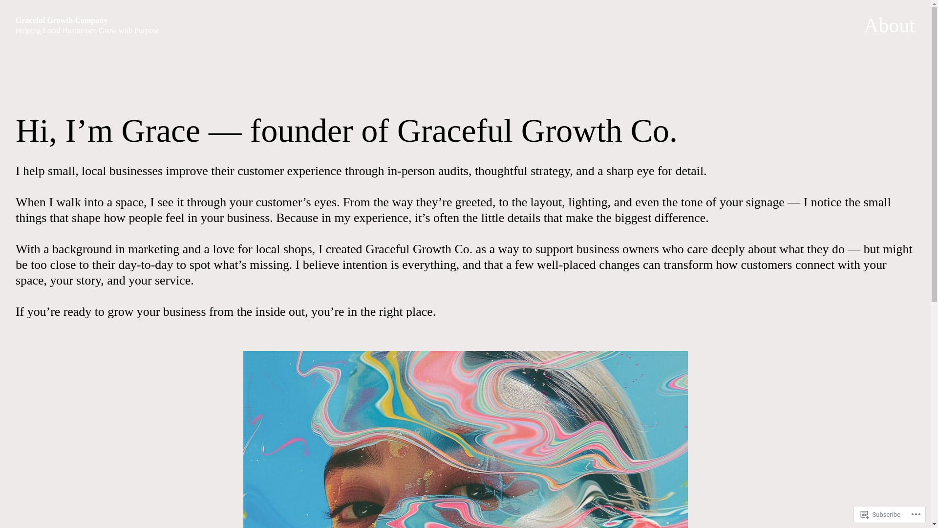 website screenshot of https://gracefulgrowthcompany.com/