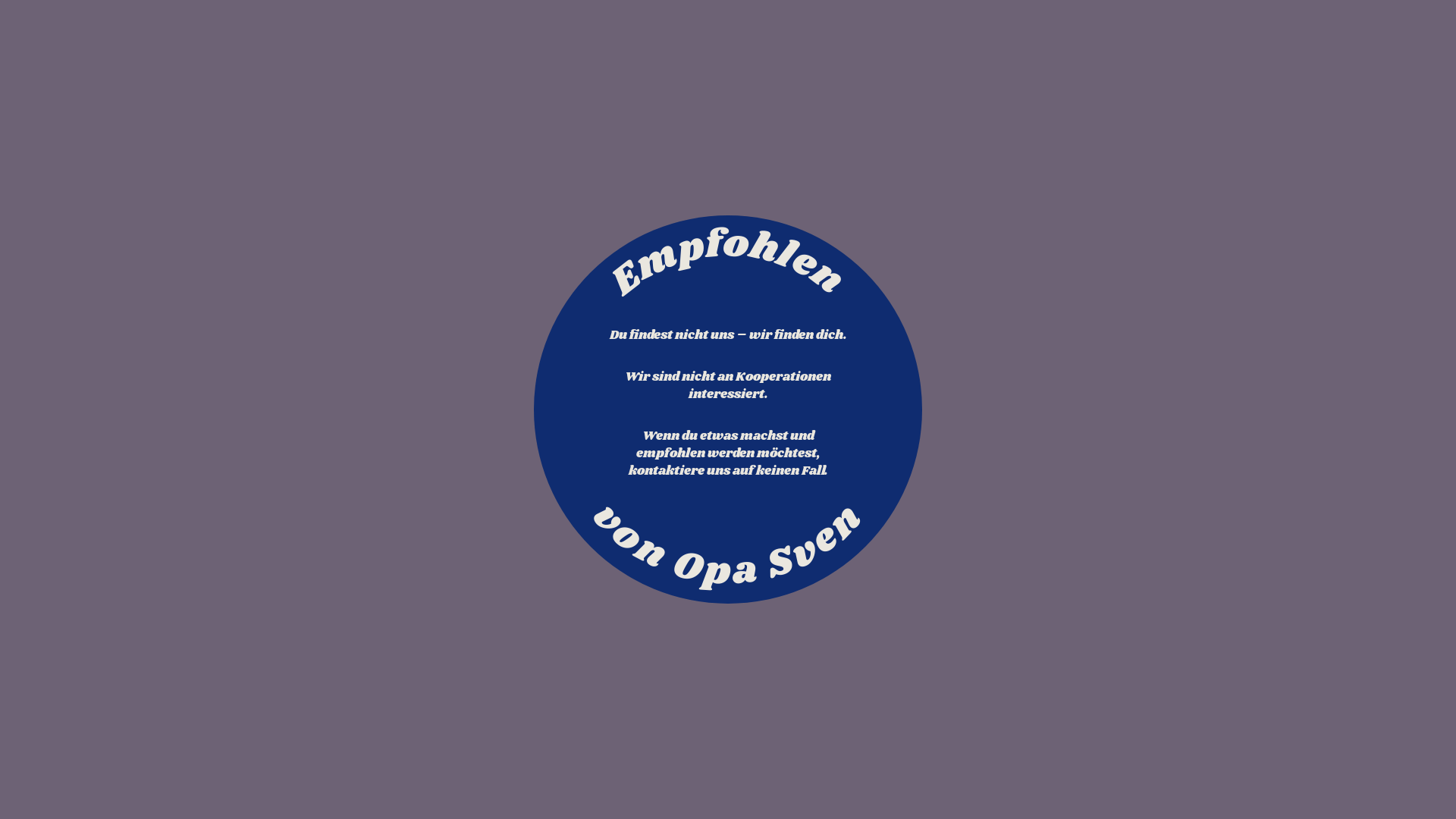 website screenshot of https://empfohlenvonopasven.de/