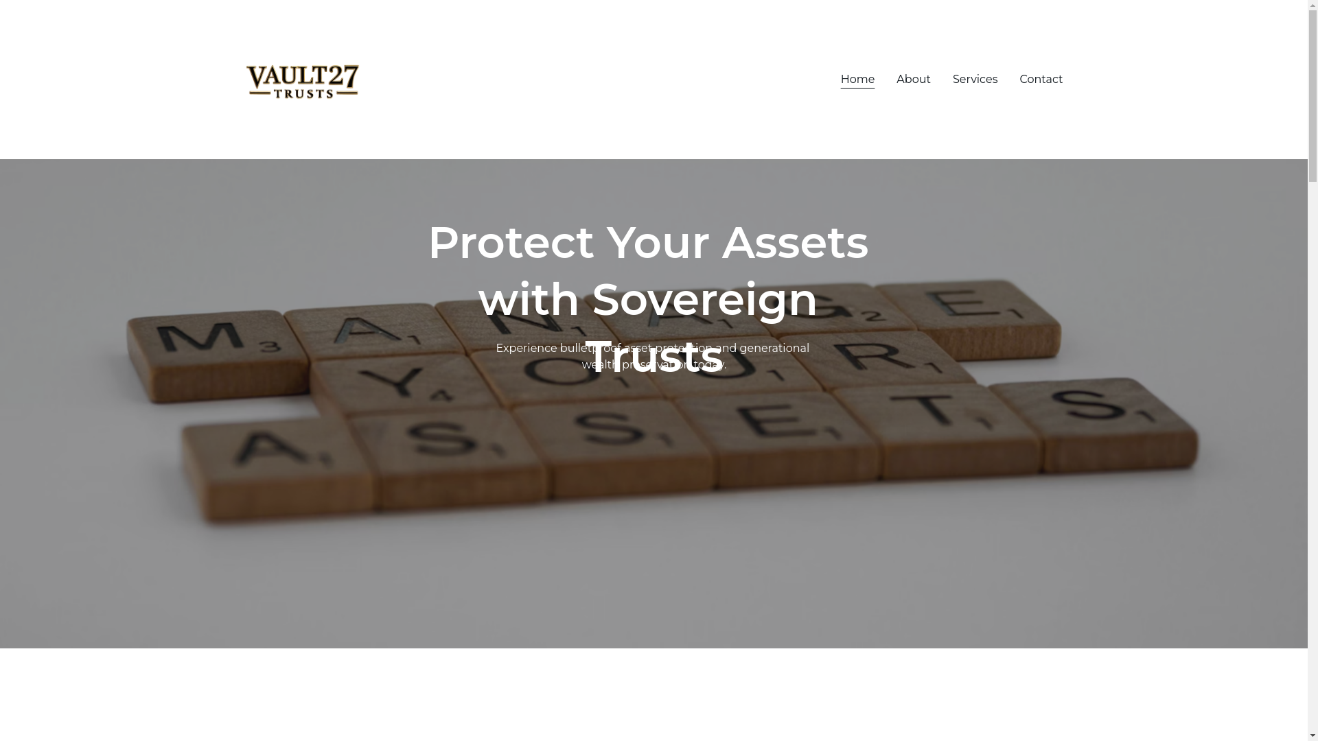 website screenshot of https://vault27trusts.pro/