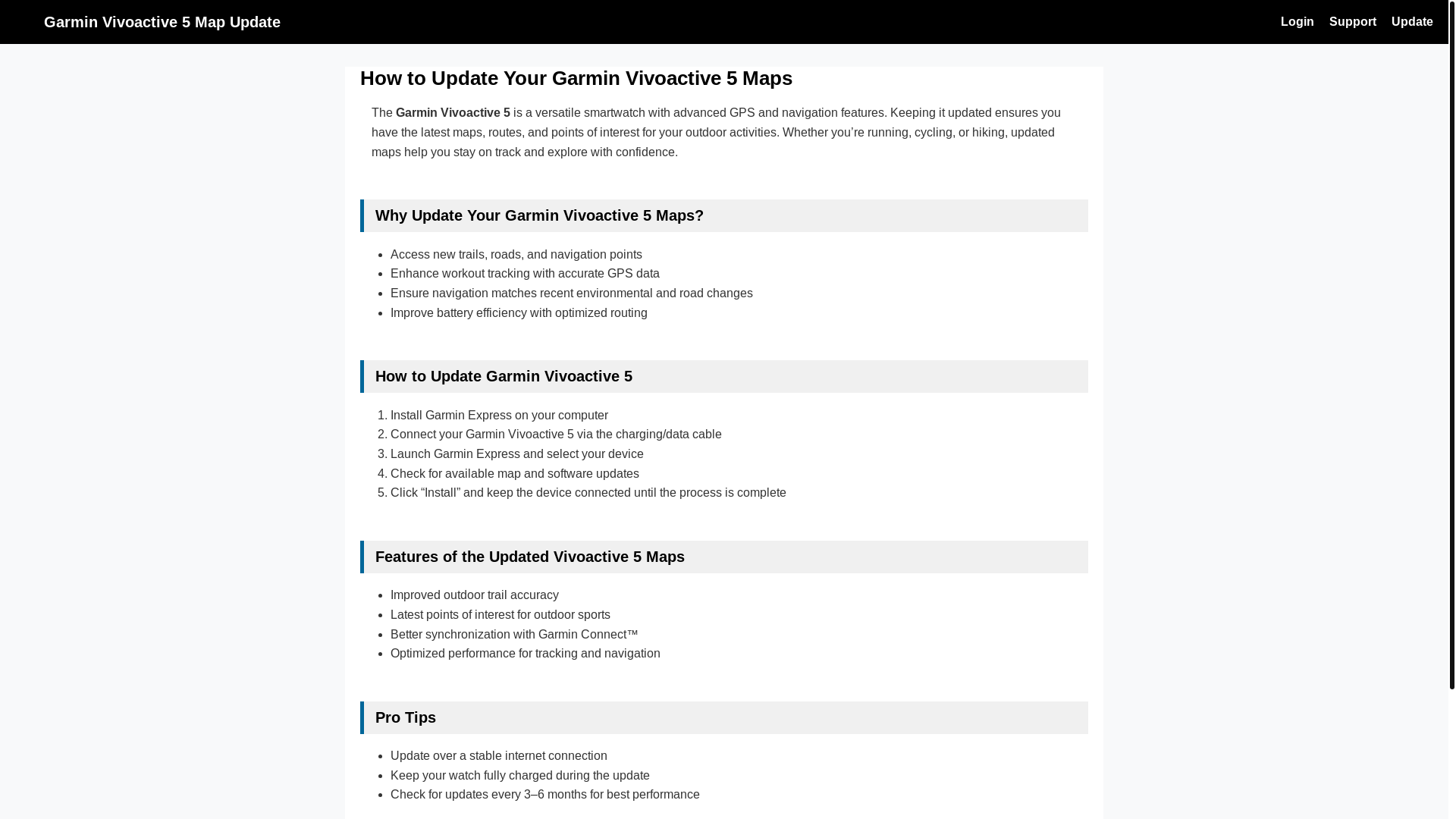 website screenshot of https://garmin-vivoactive-5.pages.dev/