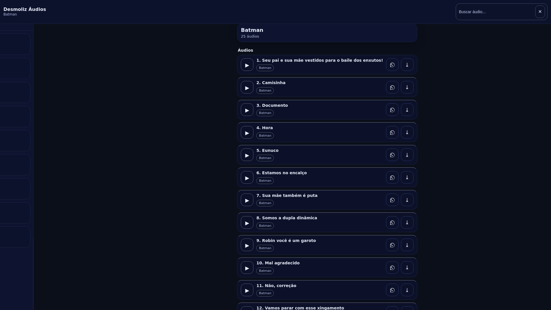 website screenshot of https://desmolizaudio.pages.dev/