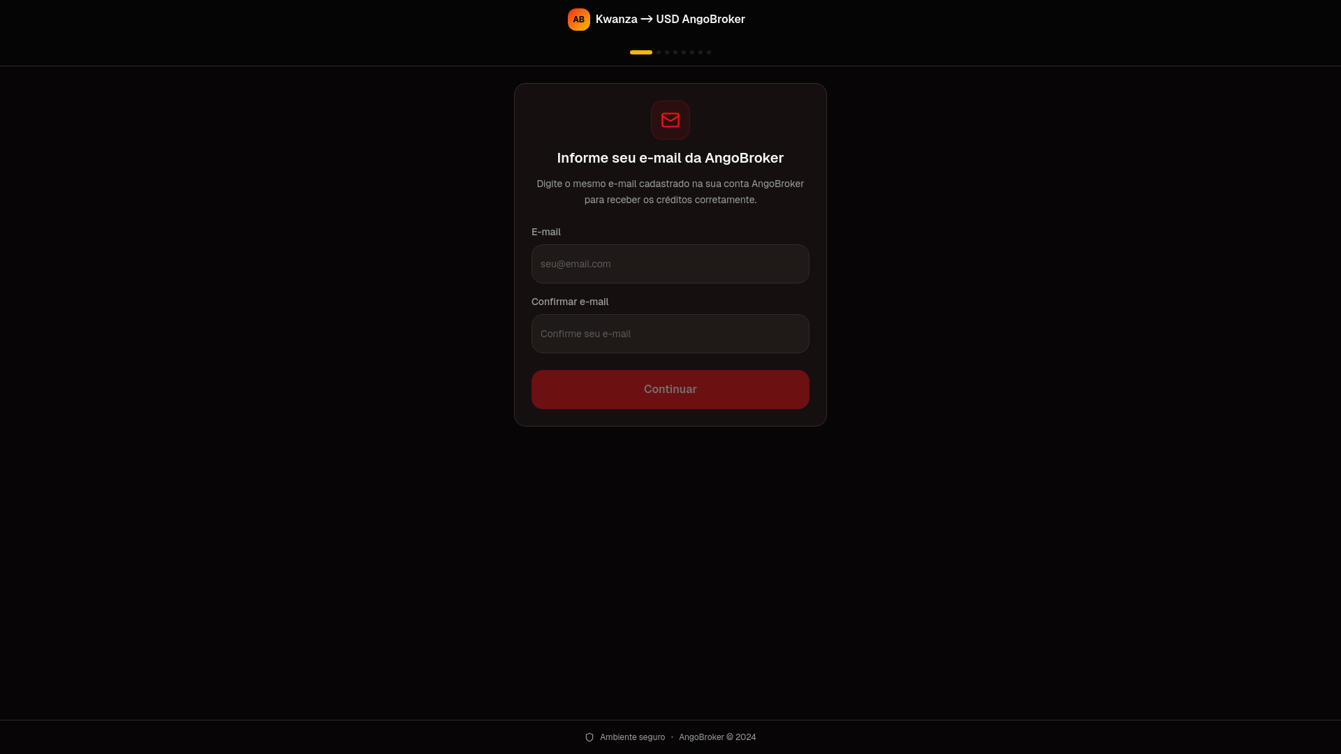 website screenshot of https://comprarusd.com/