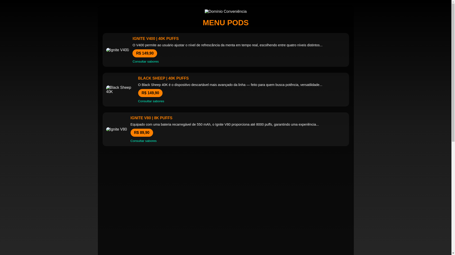 website screenshot of https://xn--dominio-convenincia-9zb.store/