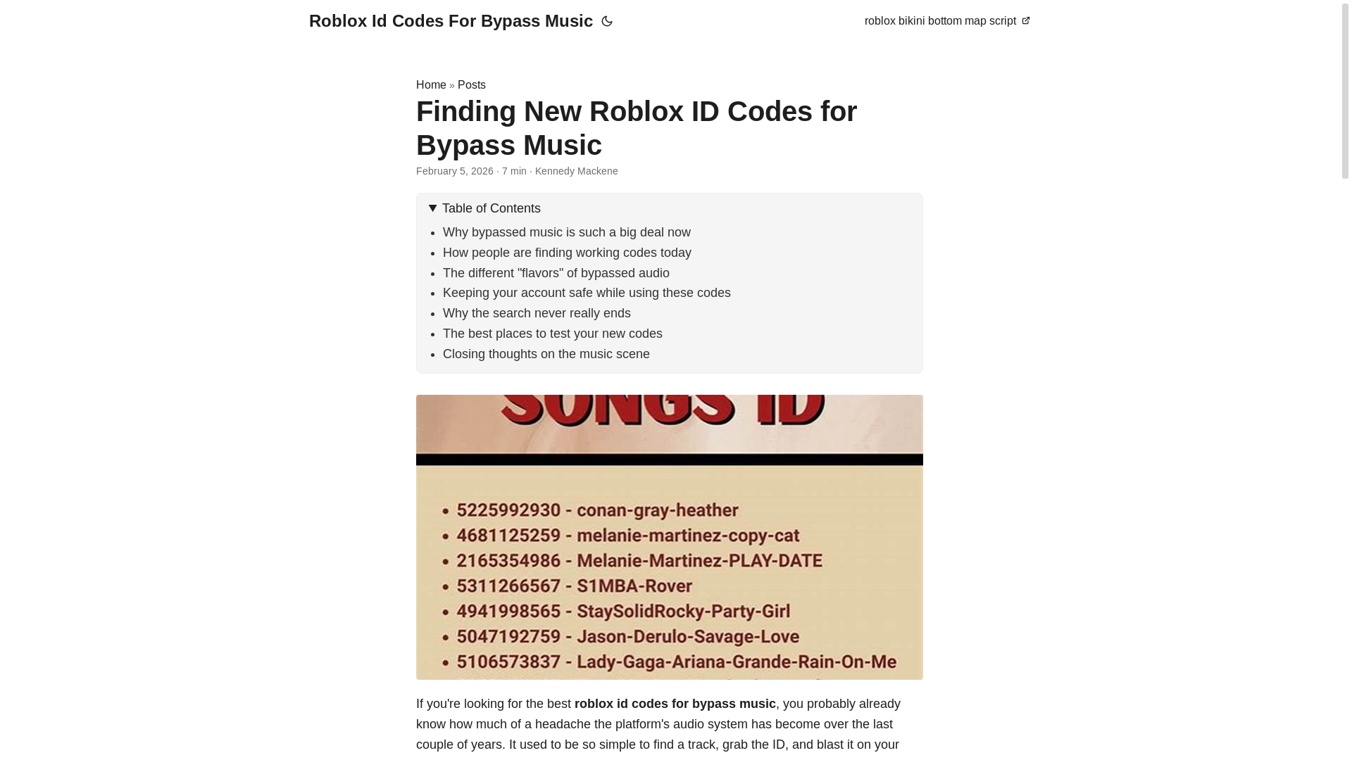 website screenshot of https://roblox-id-codes-for-bypass-music.pages.dev/