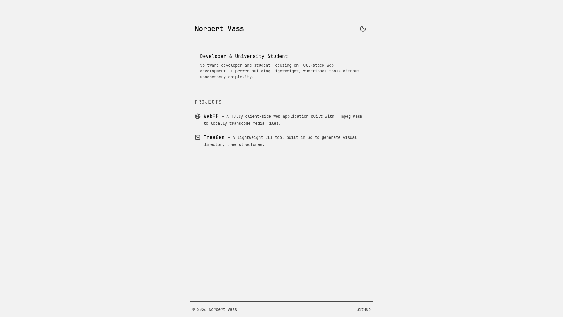 website screenshot of https://personal-site-2tp.pages.dev/